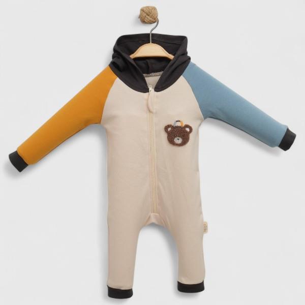 COLORFUL TEDDY KAPİŞONLU FEMUARLI TULUM