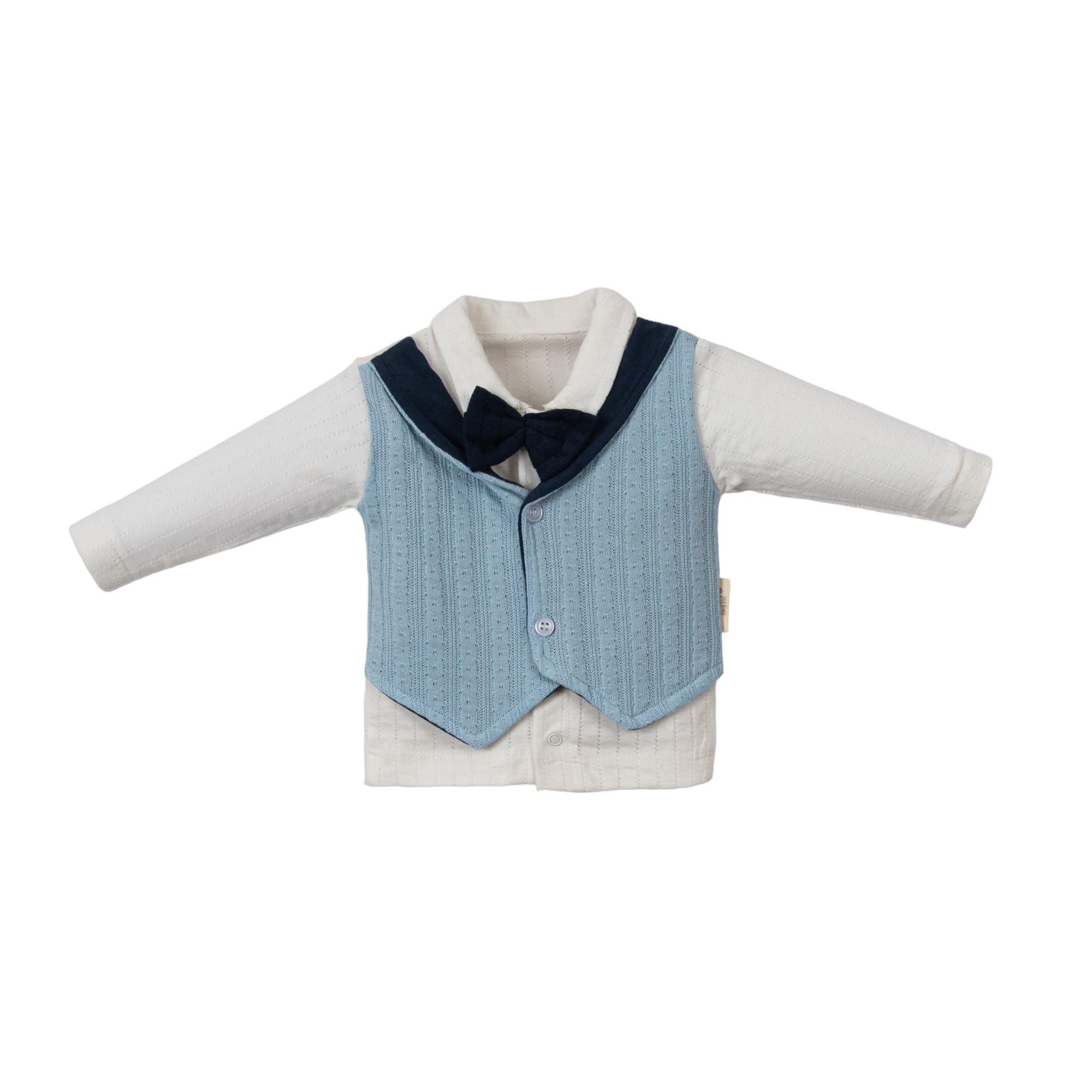 Davis Papyonlu Erkek Bebek Hastane Çıkışı Beşli Set