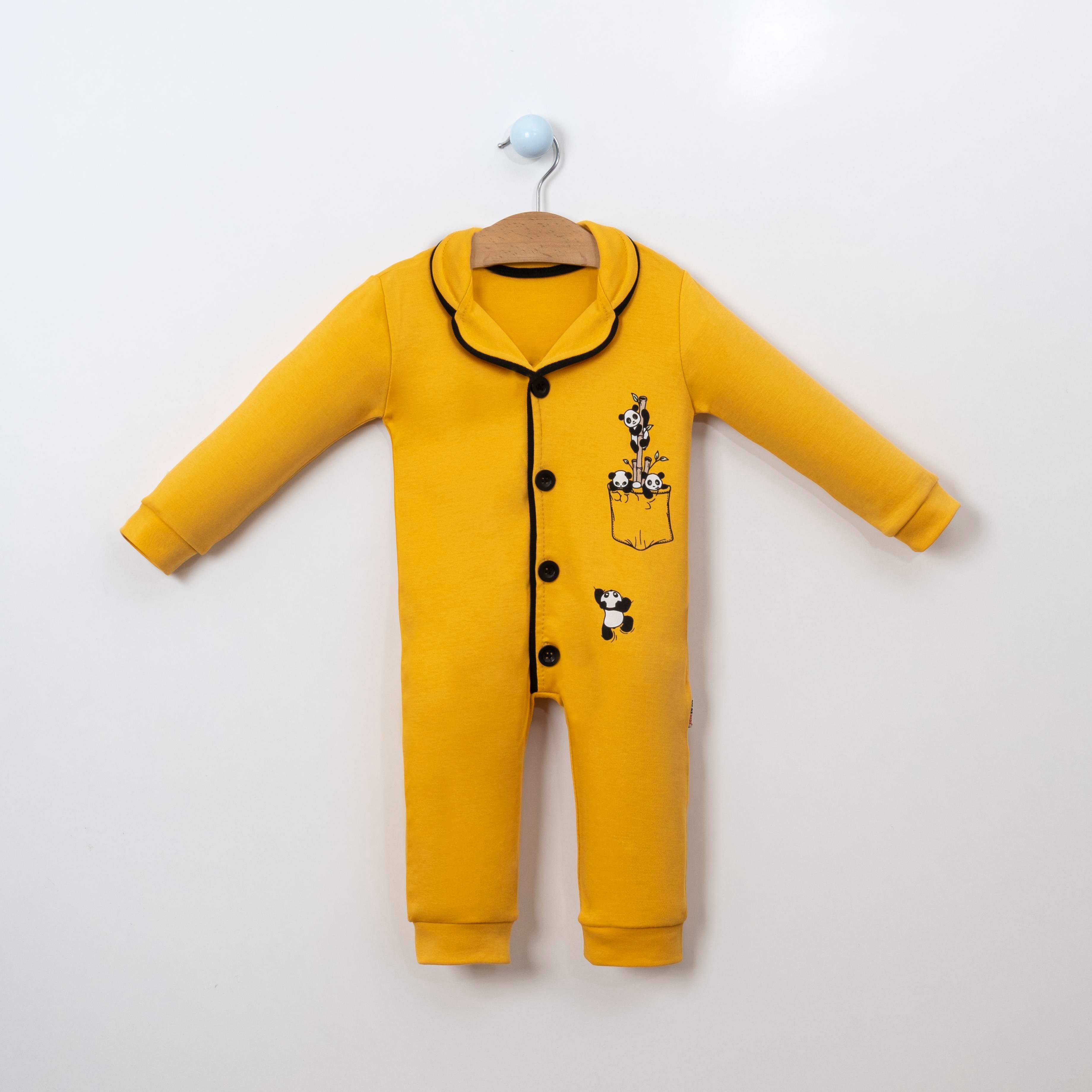 Dolaş Kids Panda Baskılı Erkek Bebek Uyku Tulumu