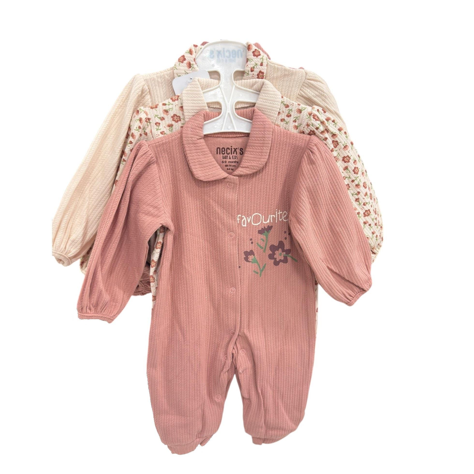 Ecris Kız Bebek Üçlü Tulum