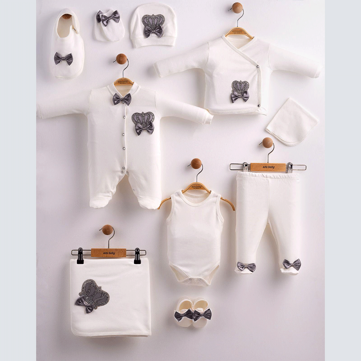 EDA BABY LAZERLİ TAŞLI 10 LU SET 0-3 AY