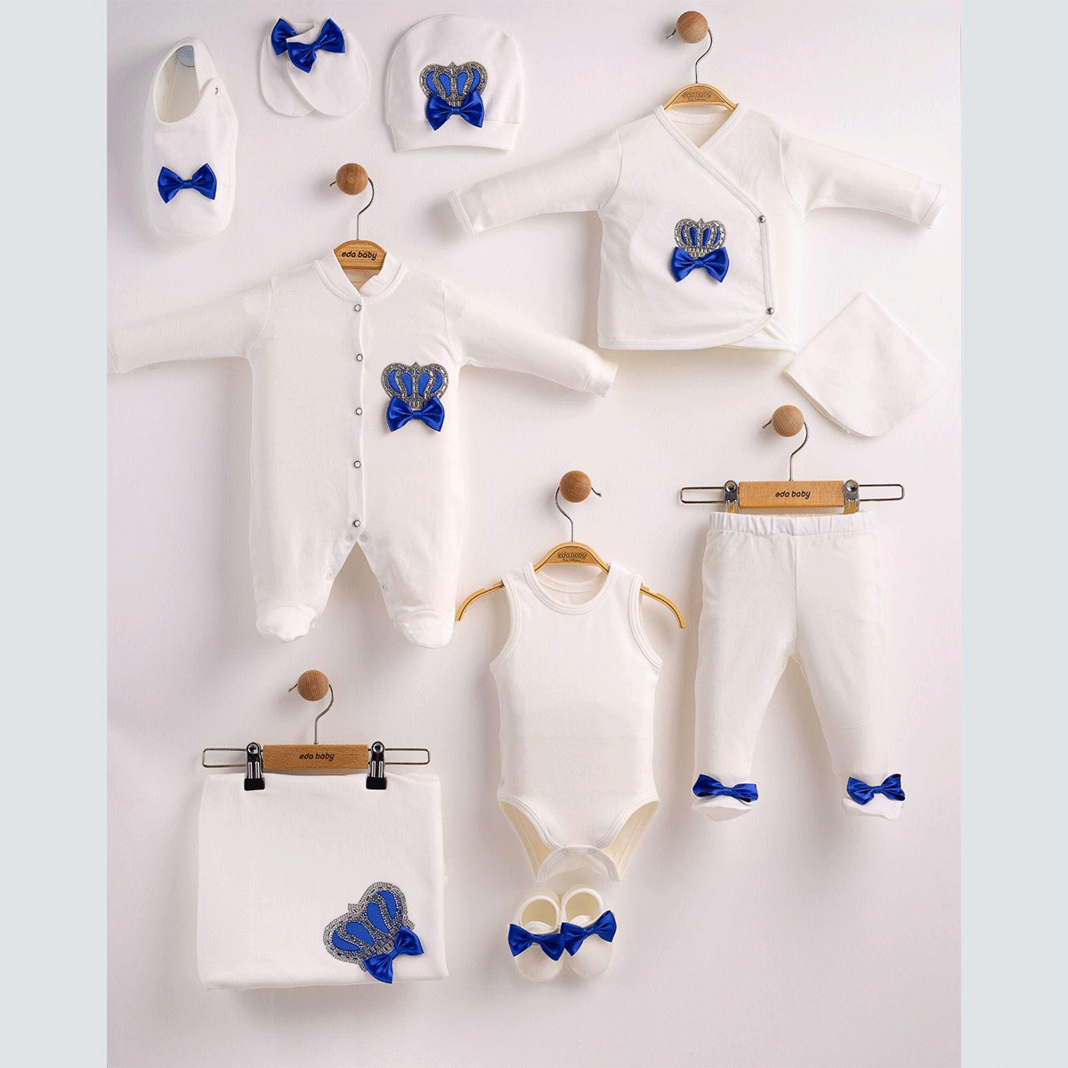 EDA BABY LAZERLİ TAŞLI 10 LU SET 0-3 AY