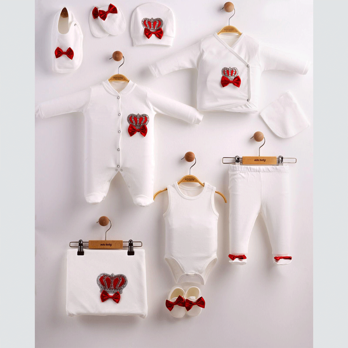 EDA BABY LAZERLİ TAŞLI 10 LU SET 0-3 AY