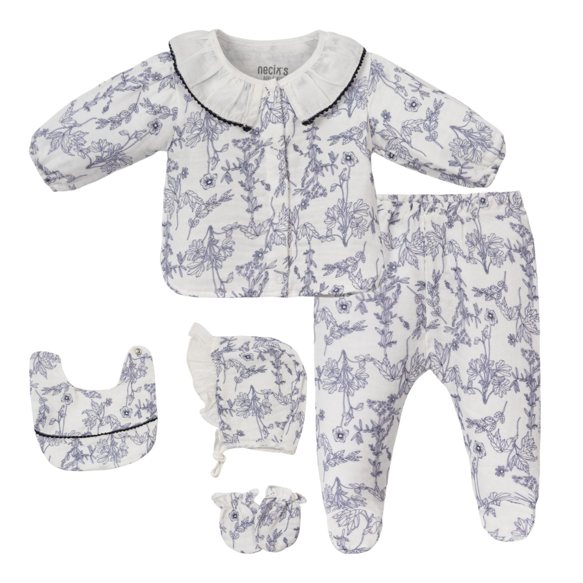 Elfa Kız Bebek Hastane Çıkışı Beşli Set