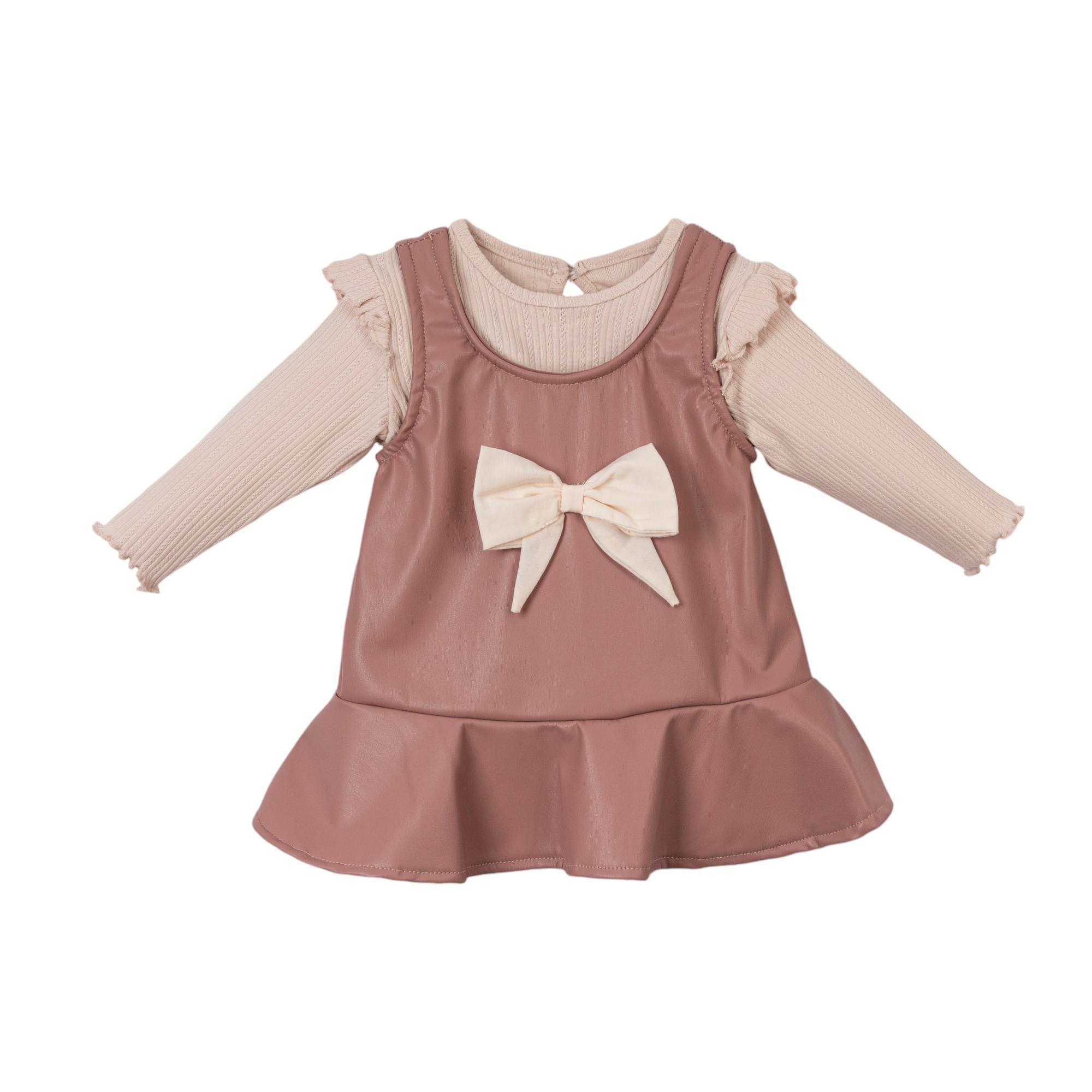 Ella Fiyonklu Kız Bebek Elbise