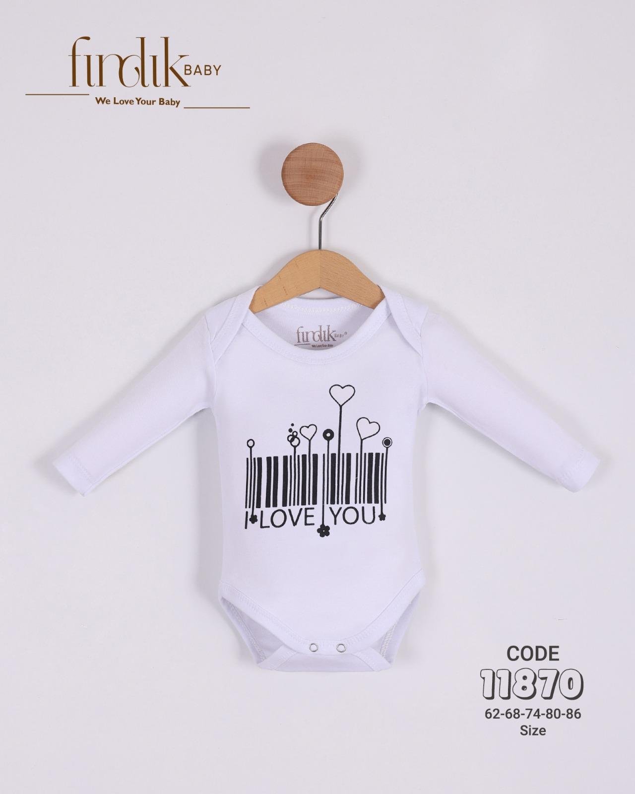 FINDIK BABY KIZ BEBEK BAKOD BASKILI BODY