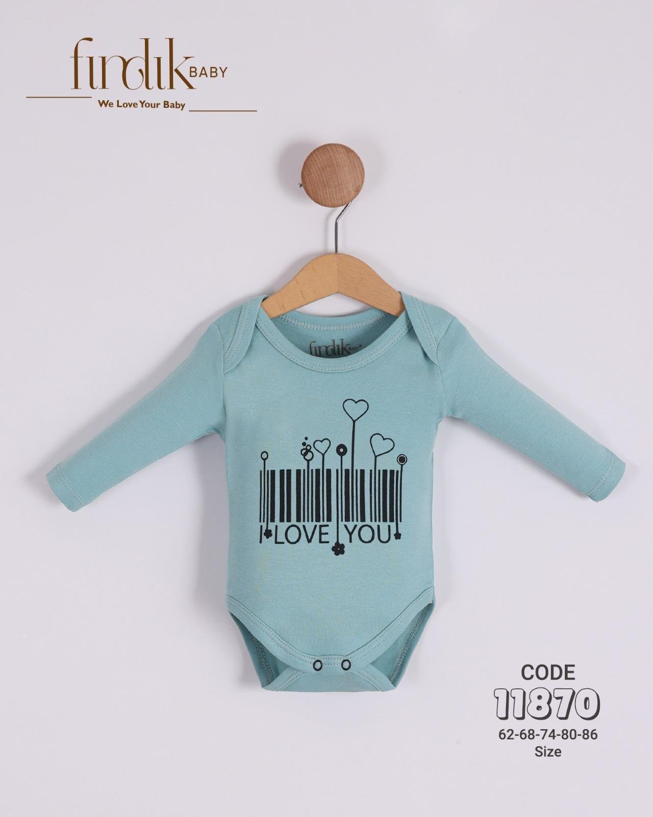 FINDIK BABY KIZ BEBEK BAKOD BASKILI BODY