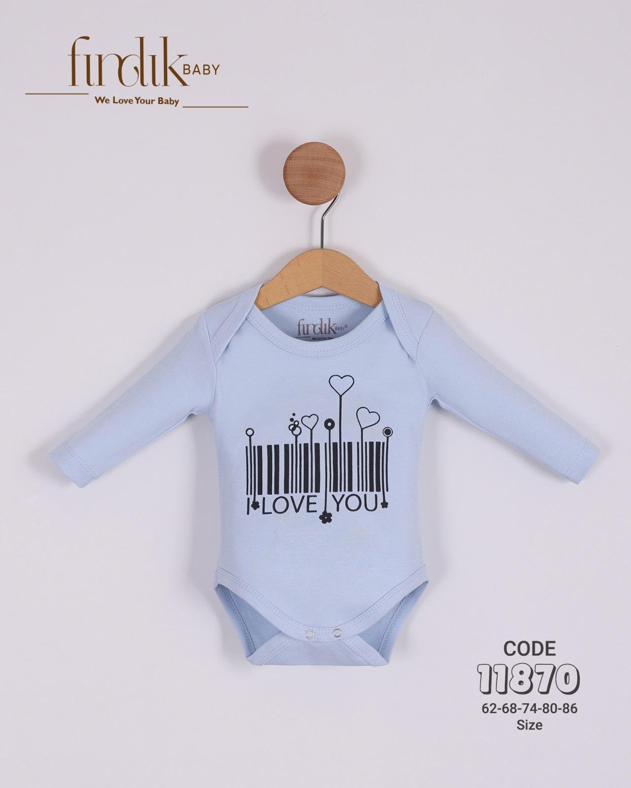 FINDIK BABY KIZ BEBEK BAKOD BASKILI BODY