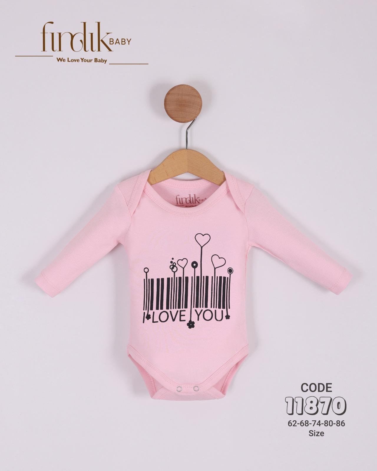 FINDIK BABY KIZ BEBEK BAKOD BASKILI BODY