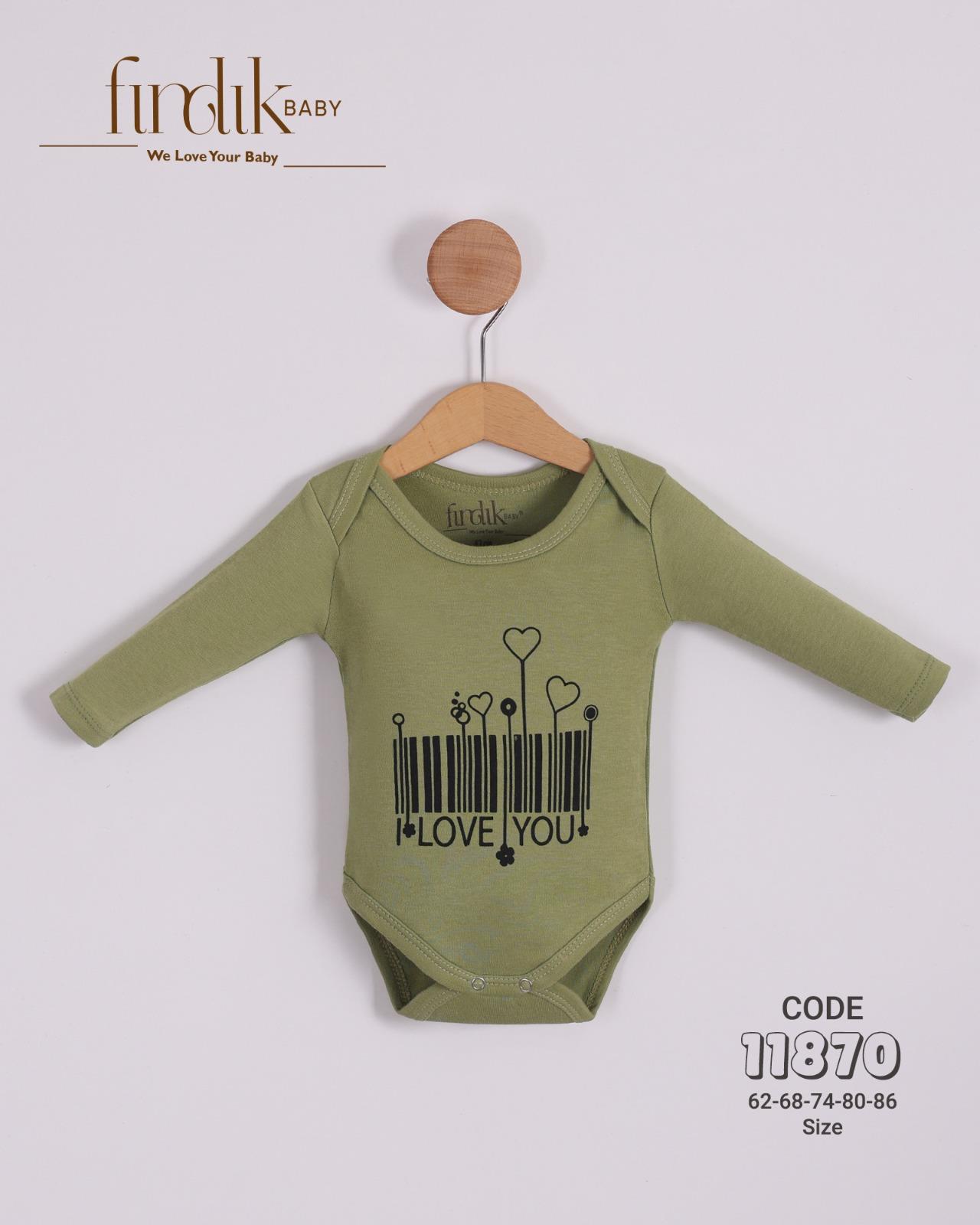 FINDIK BABY KIZ BEBEK BAKOD BASKILI BODY