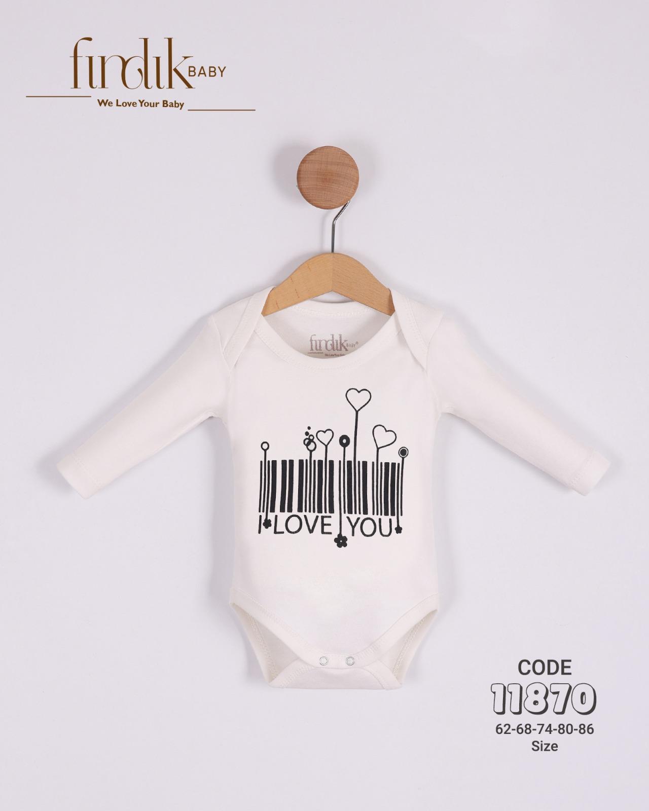 FINDIK BABY KIZ BEBEK BAKOD BASKILI BODY