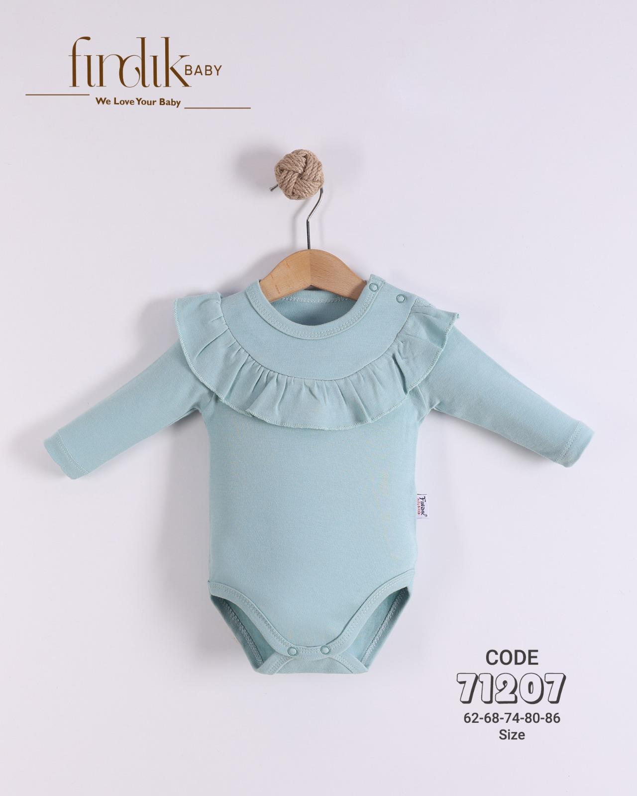 FINDIK BABY KIZ BEBEK YAKA DETAYLI BODY