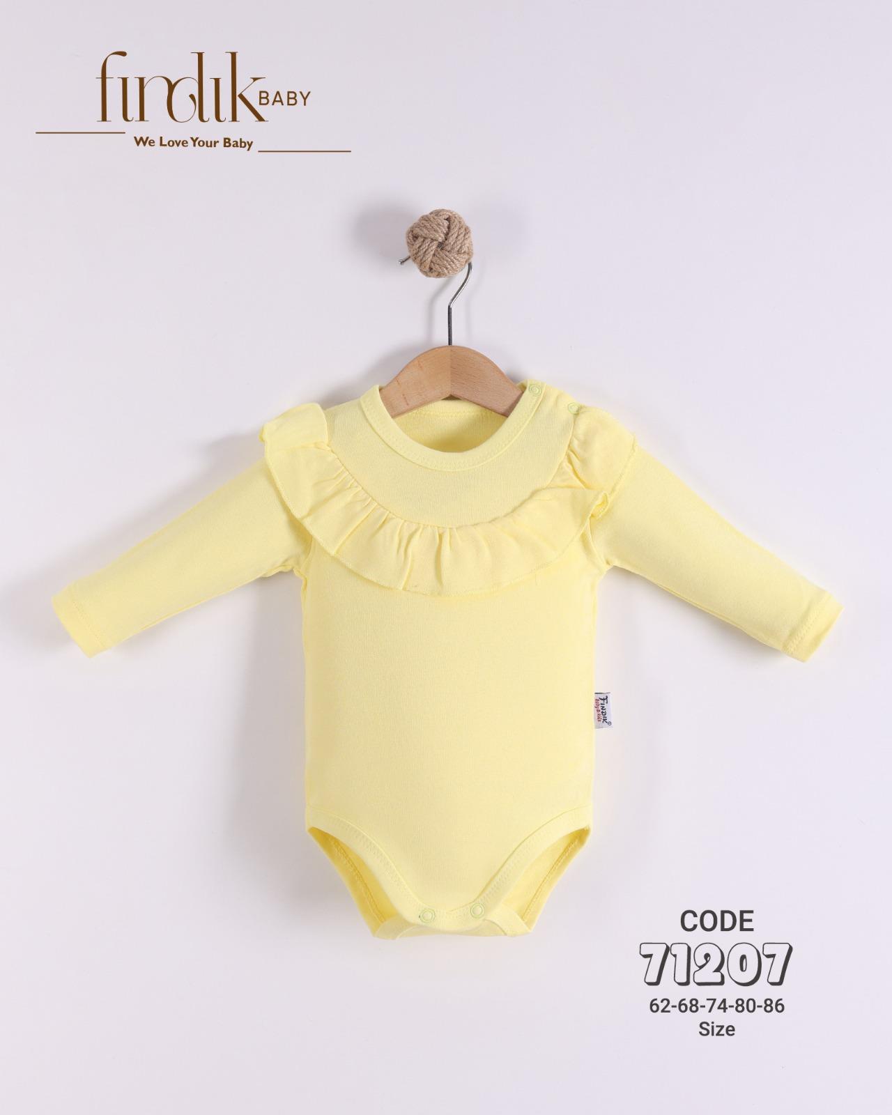 FINDIK BABY KIZ BEBEK YAKA DETAYLI BODY