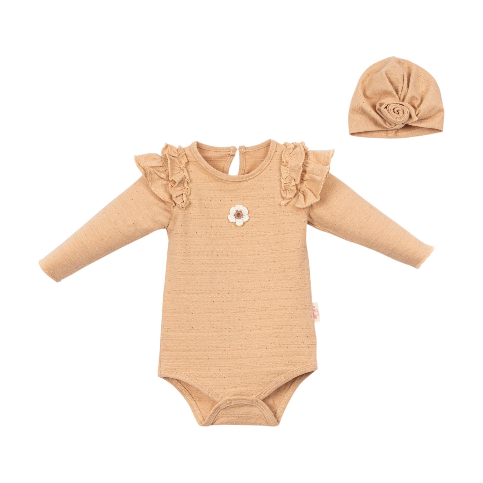 For Litte Ones Kız Bebek Bodyli Takım