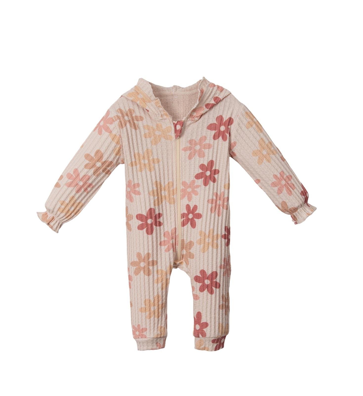 Fruna Kapüşonlu Kız Bebek Tulum