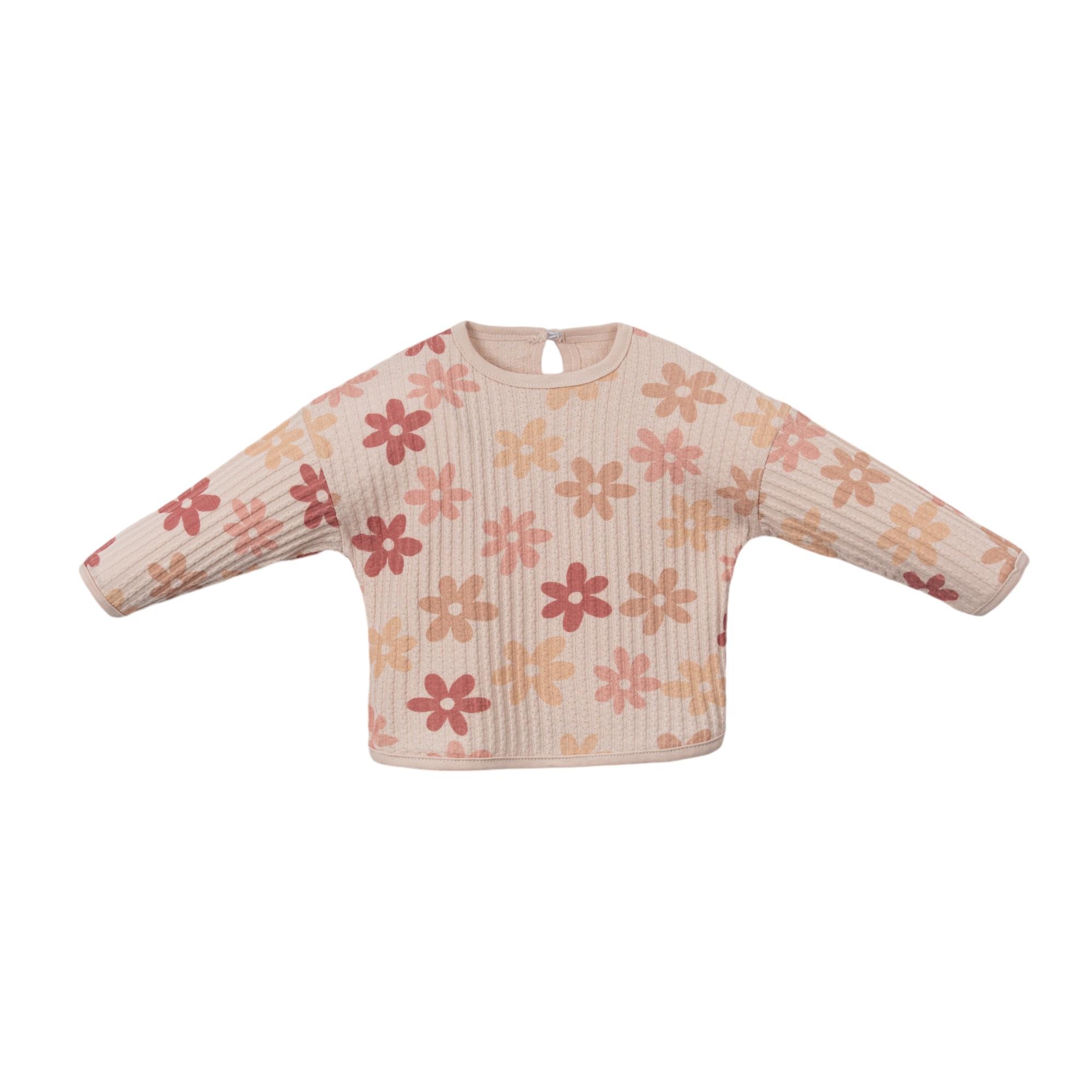 Furuna Çiçek Baskılı Kız Bebek İkili Takım