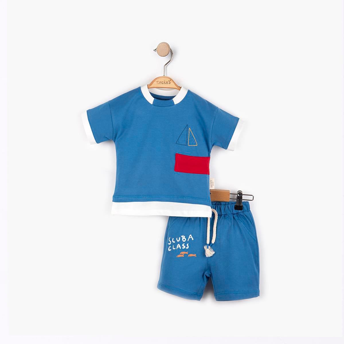 Geometrik Desenli Erkek Bebek İkili Takım