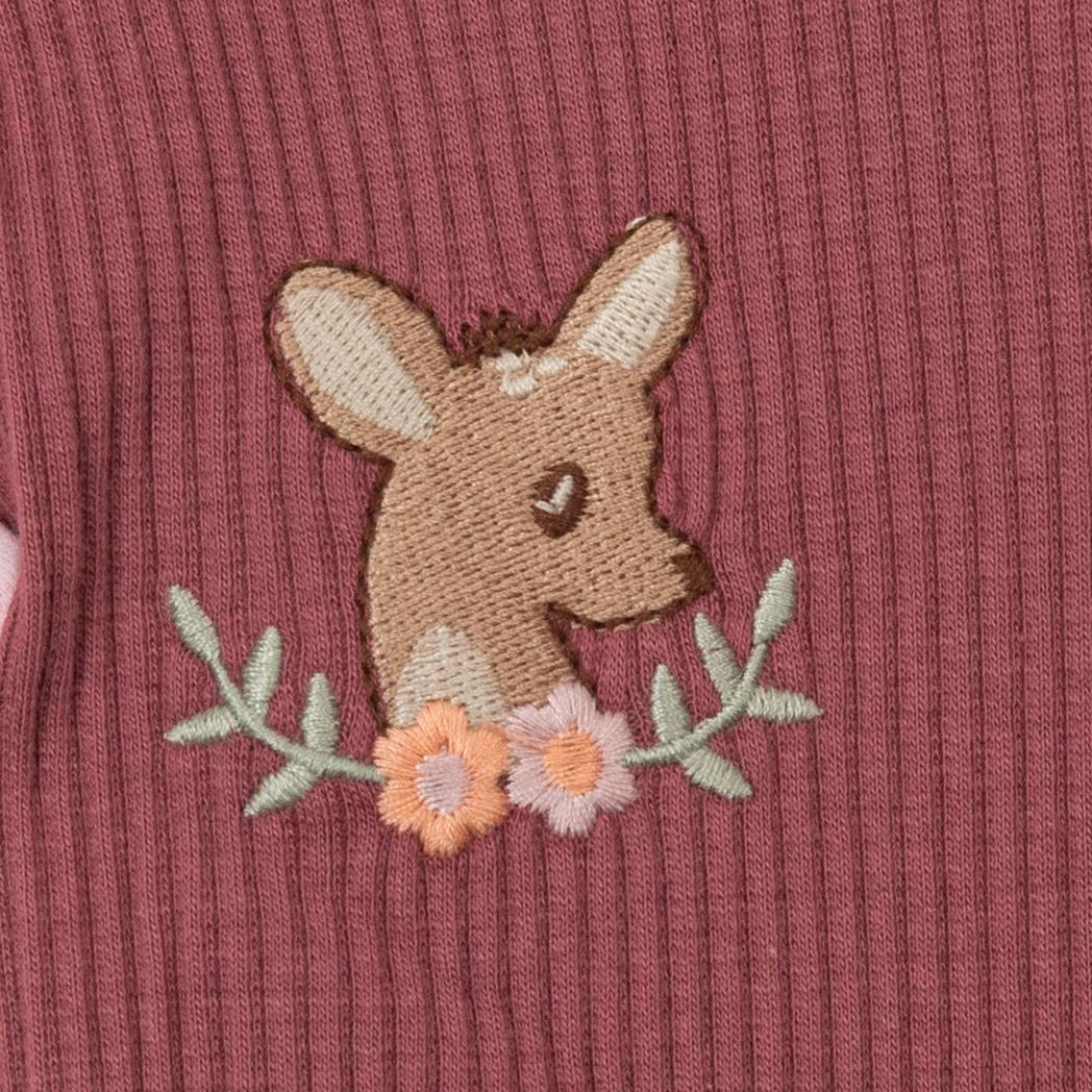 Geyik Nakış Yelekli Erkek Bebek Tulum