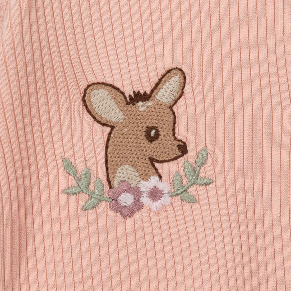 Geyik Nakış Yelekli Erkek Bebek Tulum