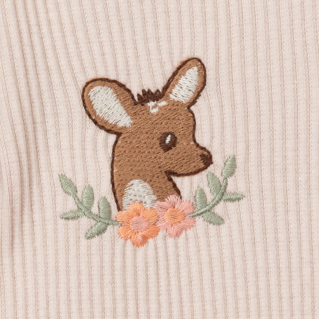 Geyik Nakış Yelekli Erkek Bebek Tulum