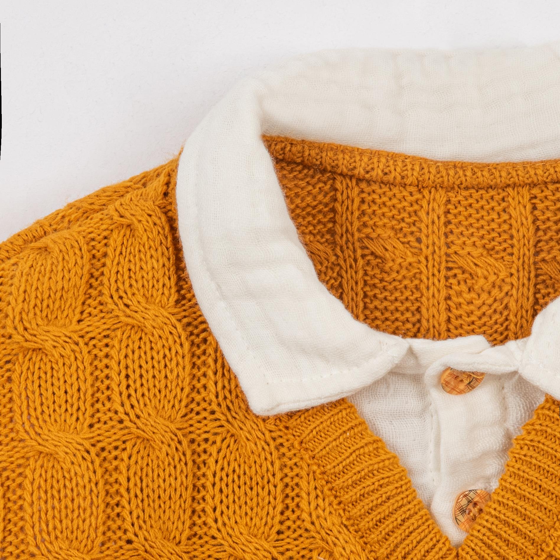 Gömlekli Triko Erkek Bebek İkili Takım