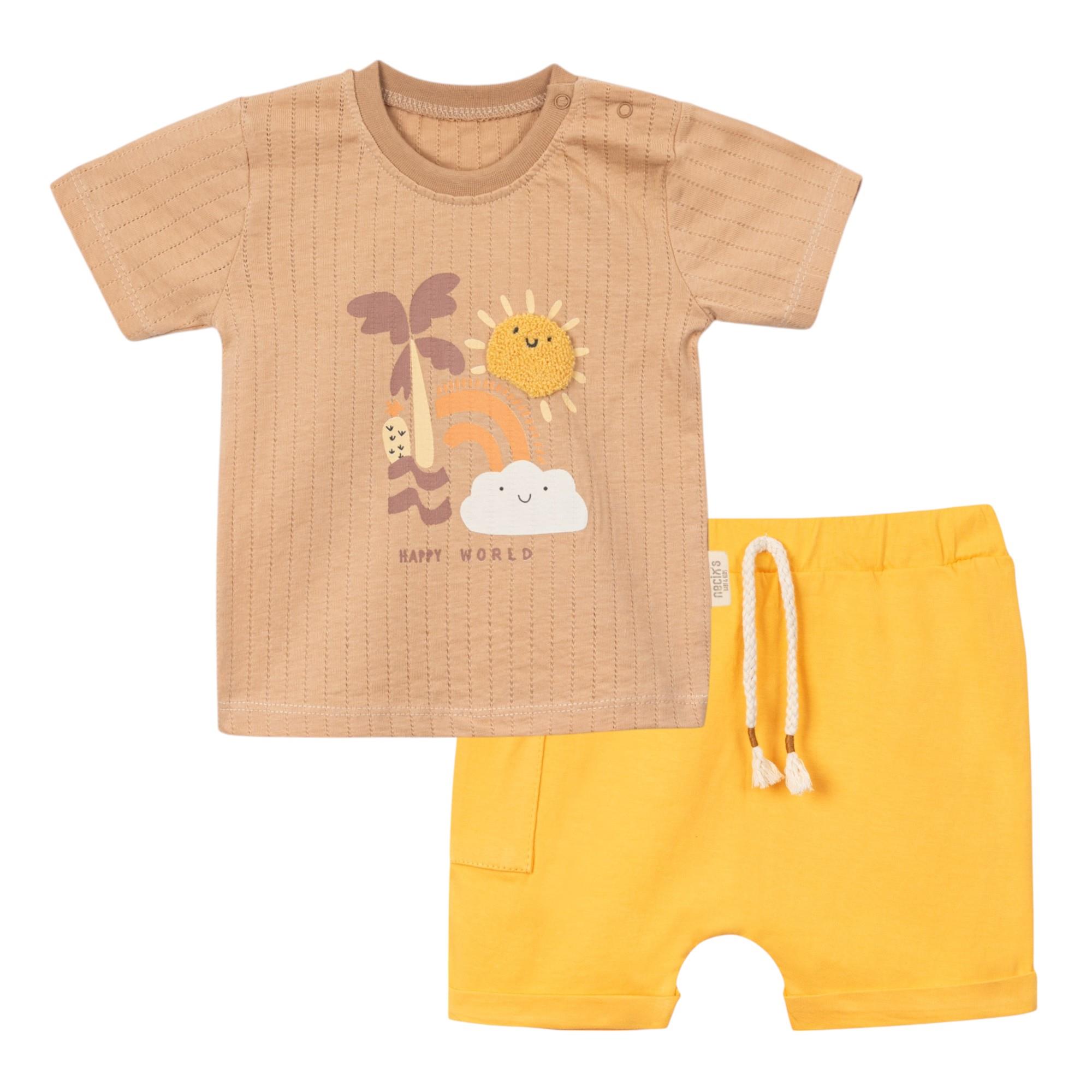 Güneş Figürlü Erkek Bebek İkili Takım
