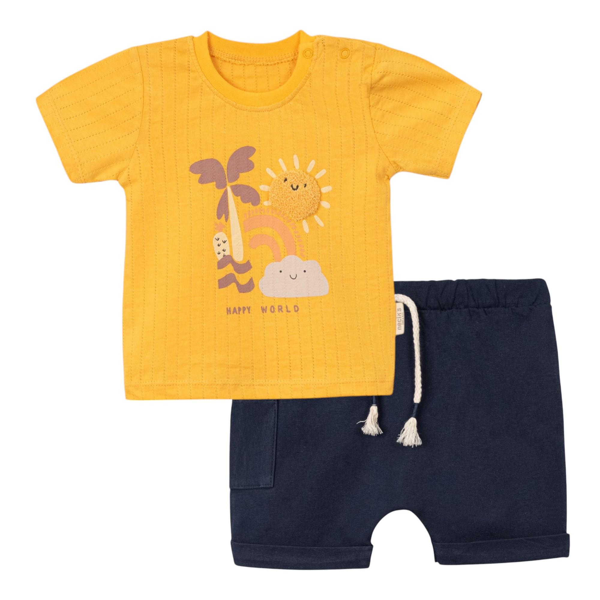 Güneş Figürlü Erkek Bebek İkili Takım