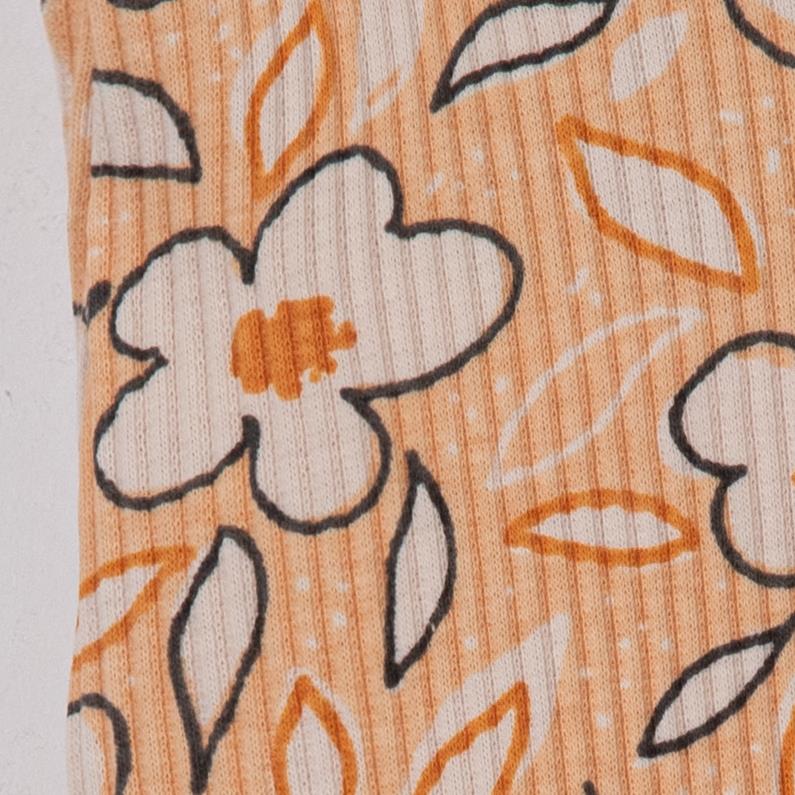 Hana Çiçek Baskılı Kız Bebek Üçlü Pantolon