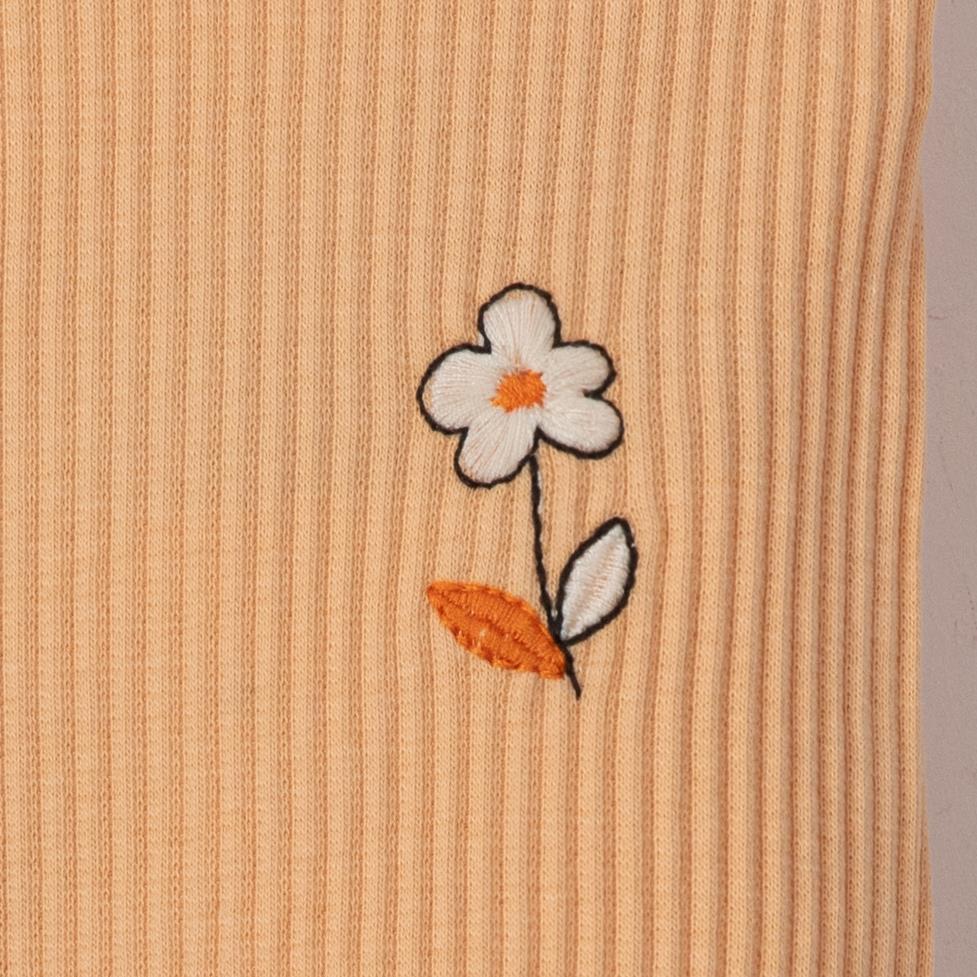 Hana Çiçek Baskılı Kız Bebek Üçlü Pantolon