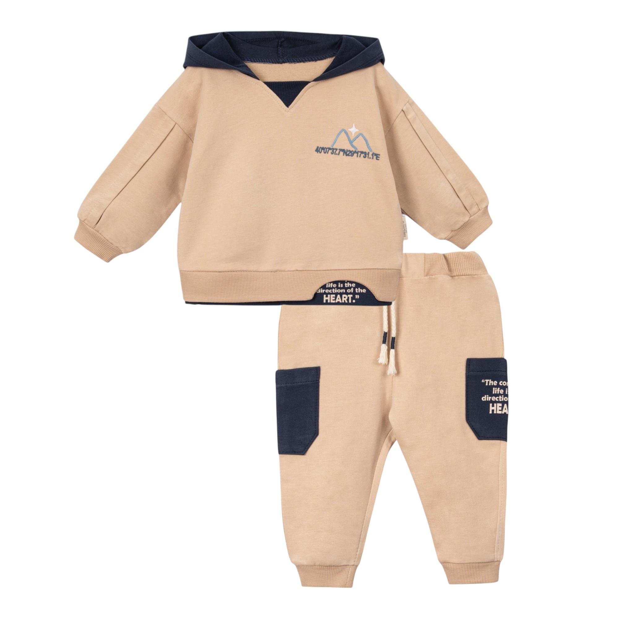 Harmans Gogo Erkek Bebek Kapüşonlu Takım