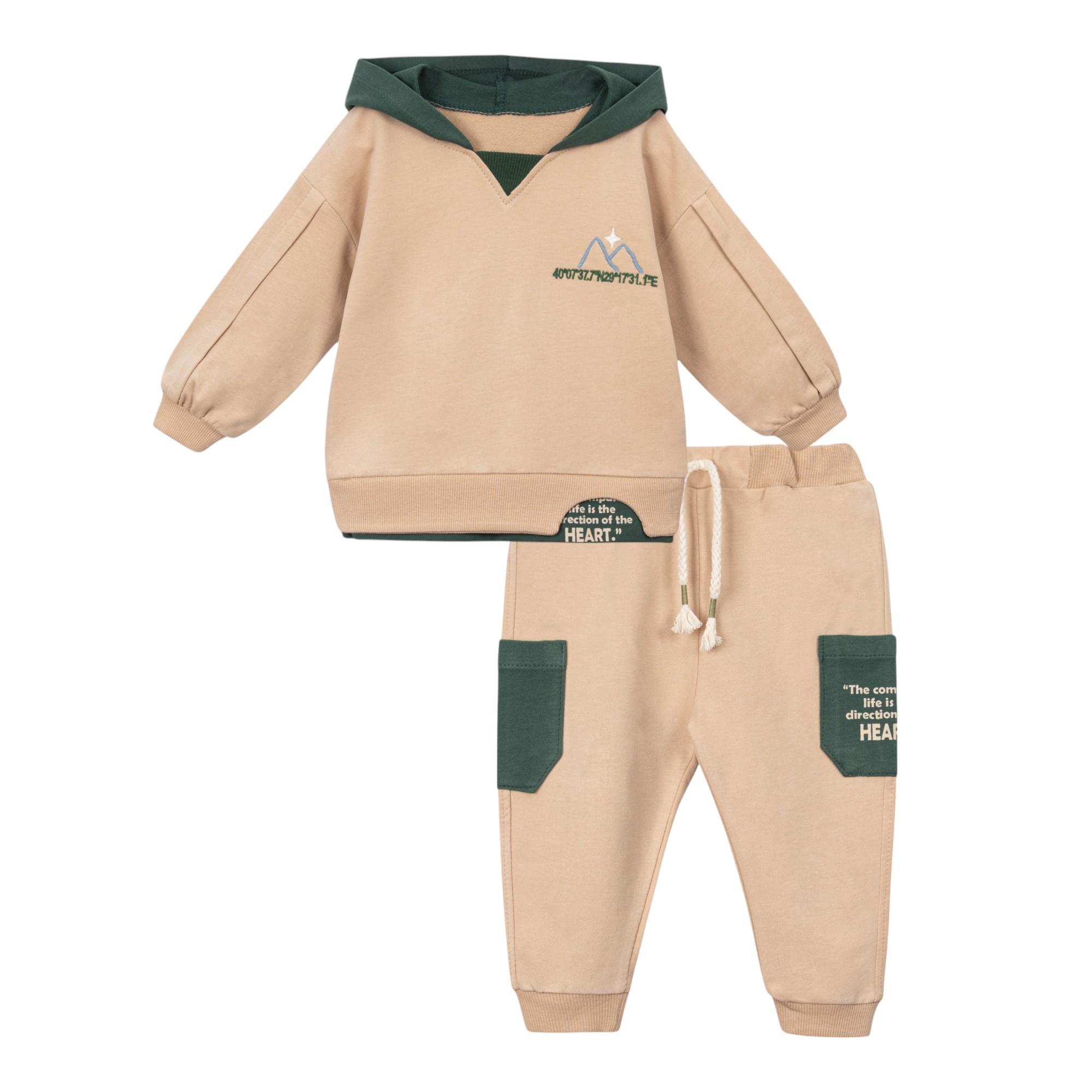 Harmans Gogo Erkek Bebek Kapüşonlu Takım