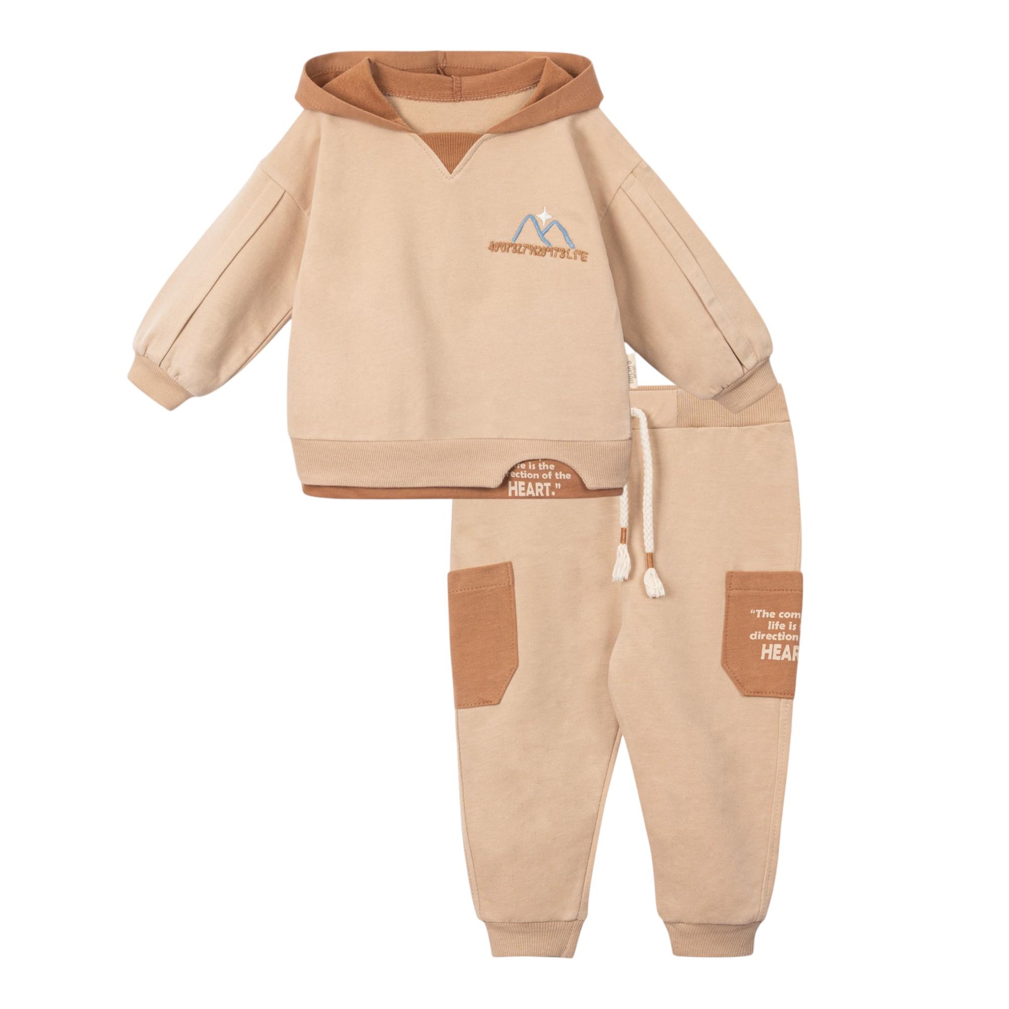 Harmans Gogo Erkek Bebek Kapüşonlu Takım