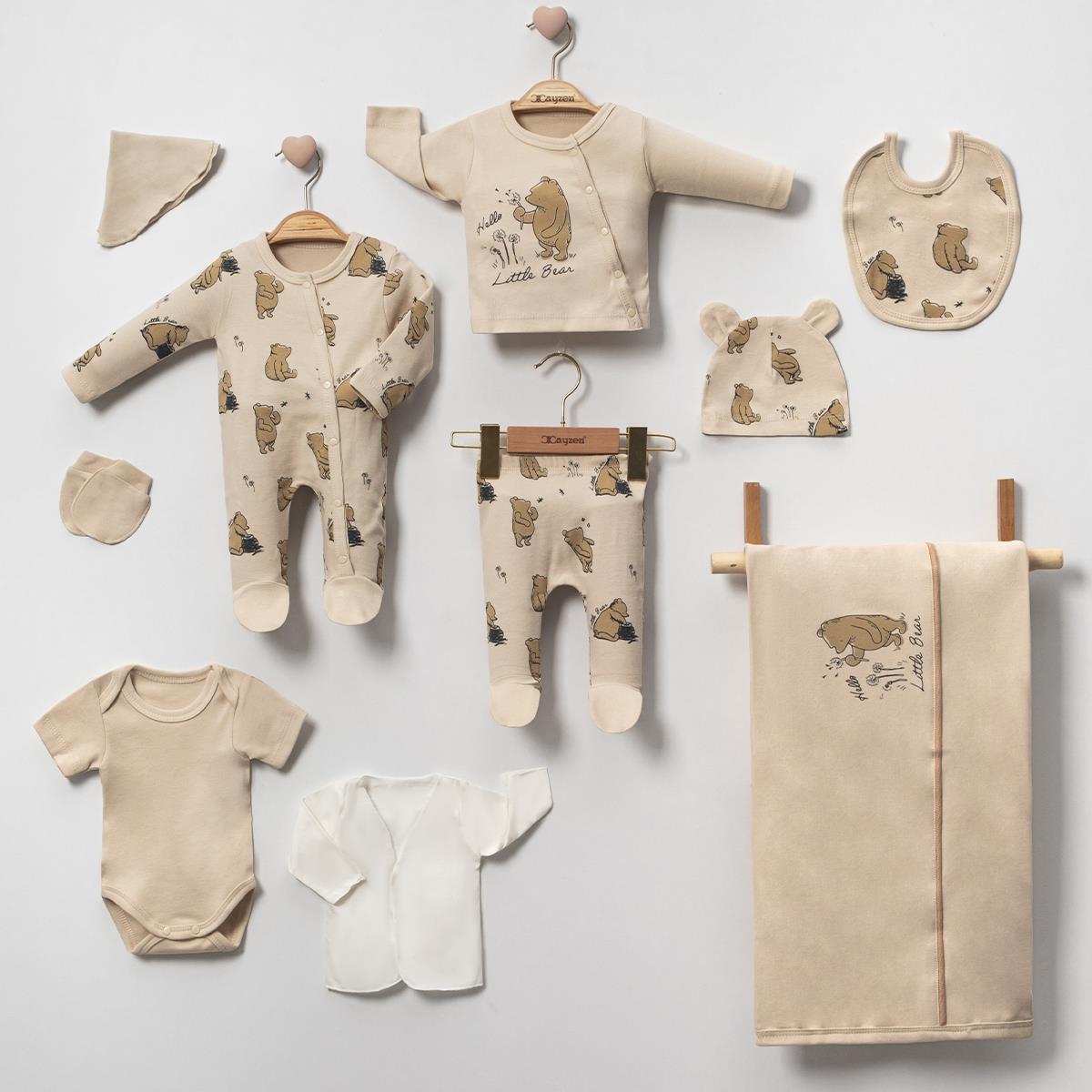 Hello Little Bear Erkek Bebek Onlu Hastane Çıkış Seti