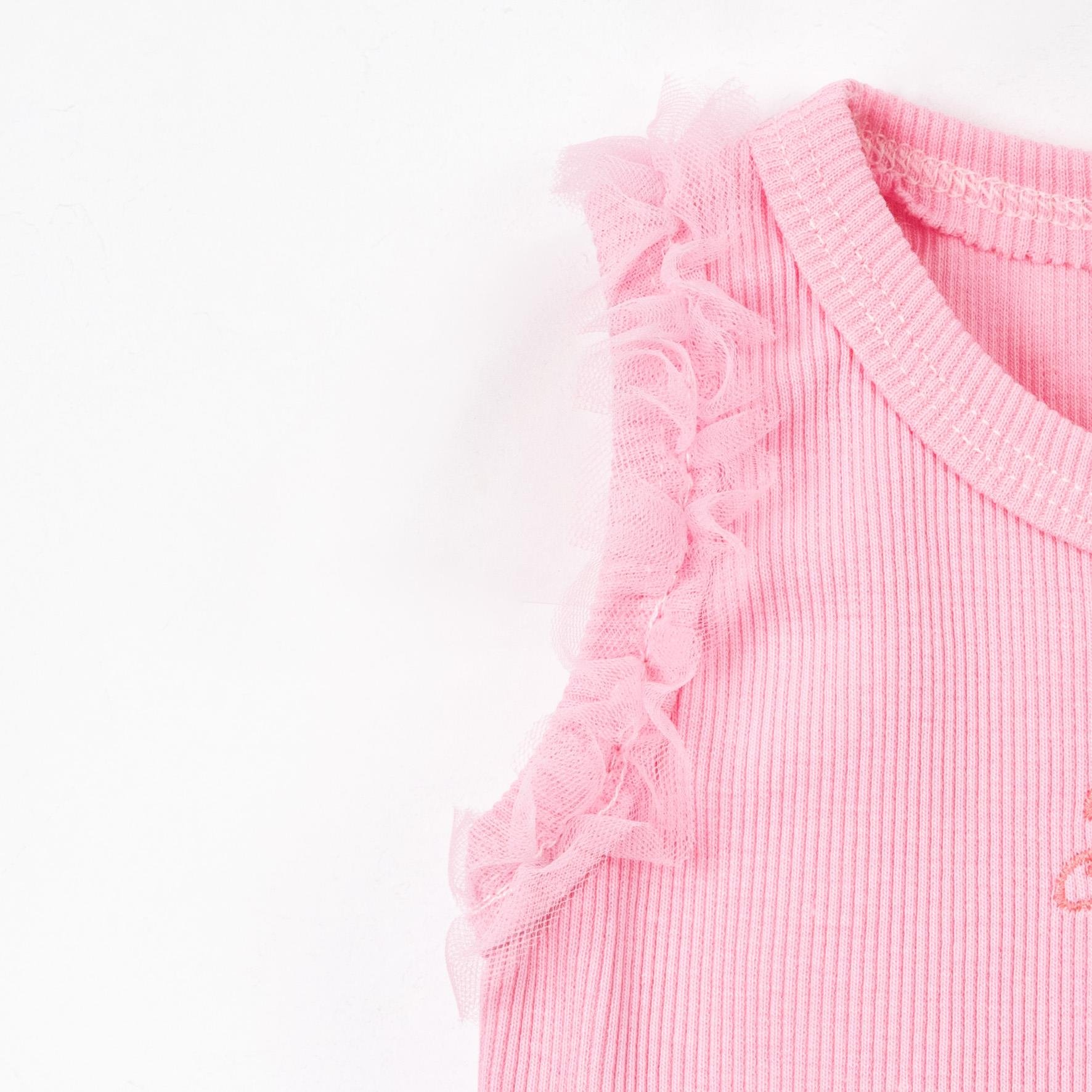 İnci Tütü Etekli Kız Bebek İkili Takım