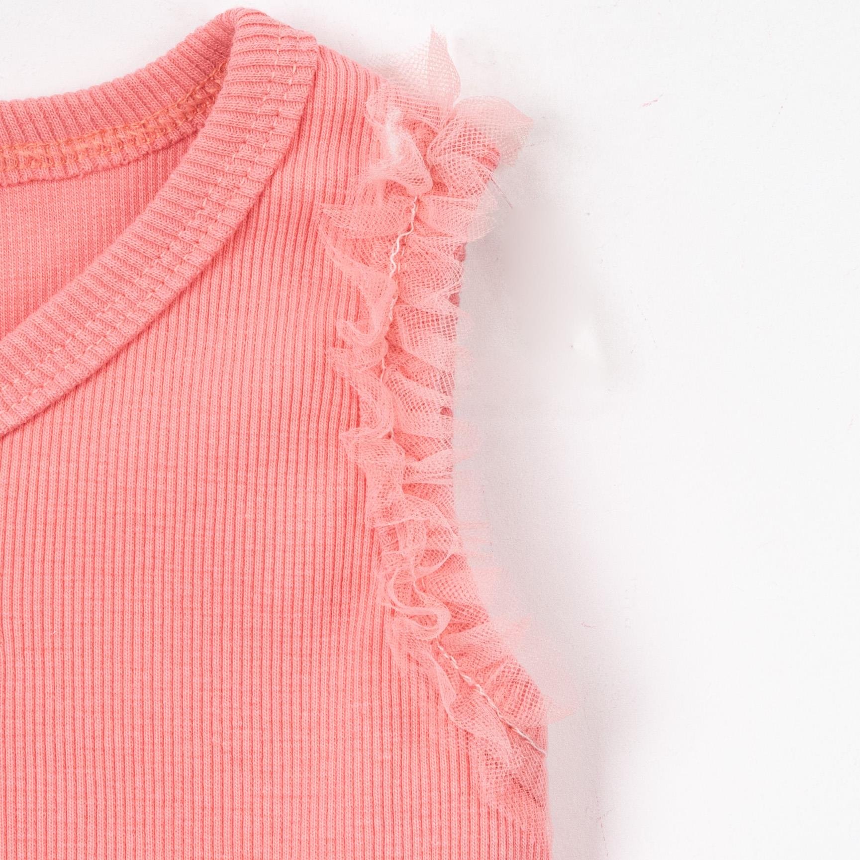 İnci Tütü Etekli Kız Bebek İkili Takım