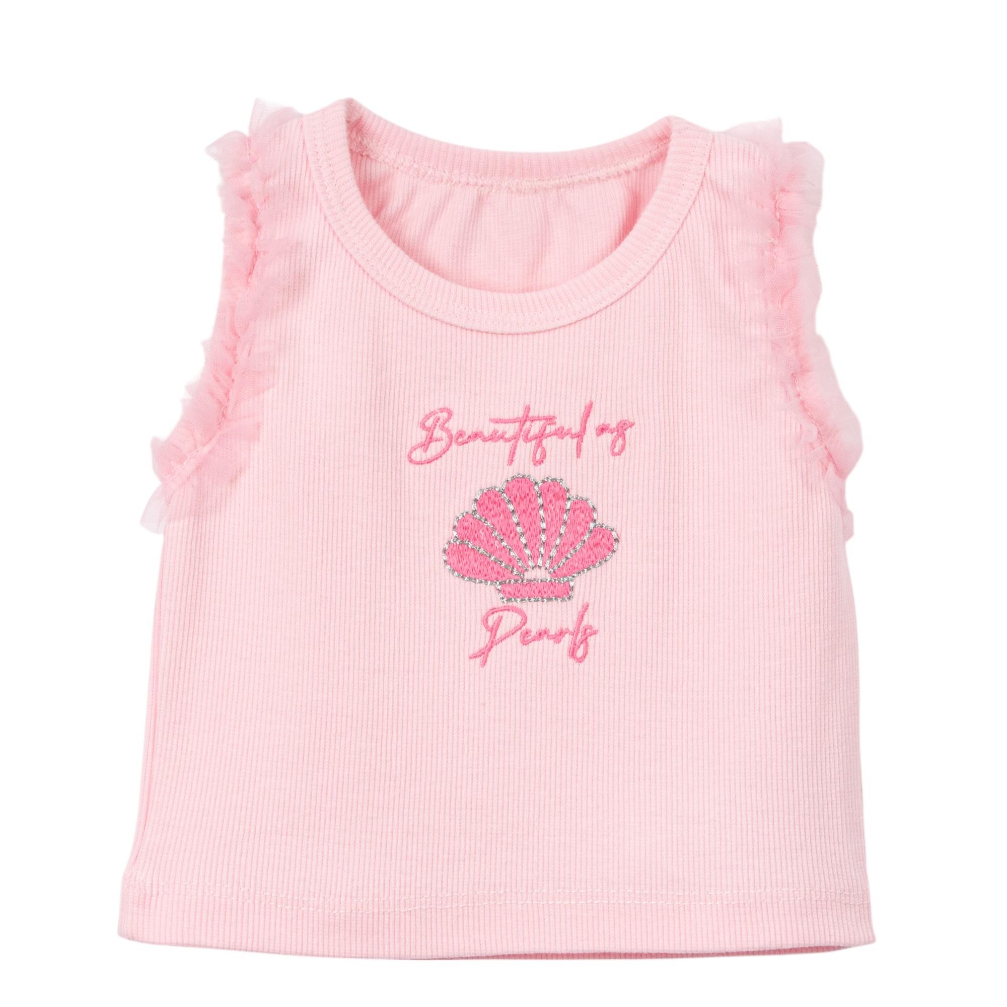 İnci Tütü Etekli Kız Bebek İkili Takım