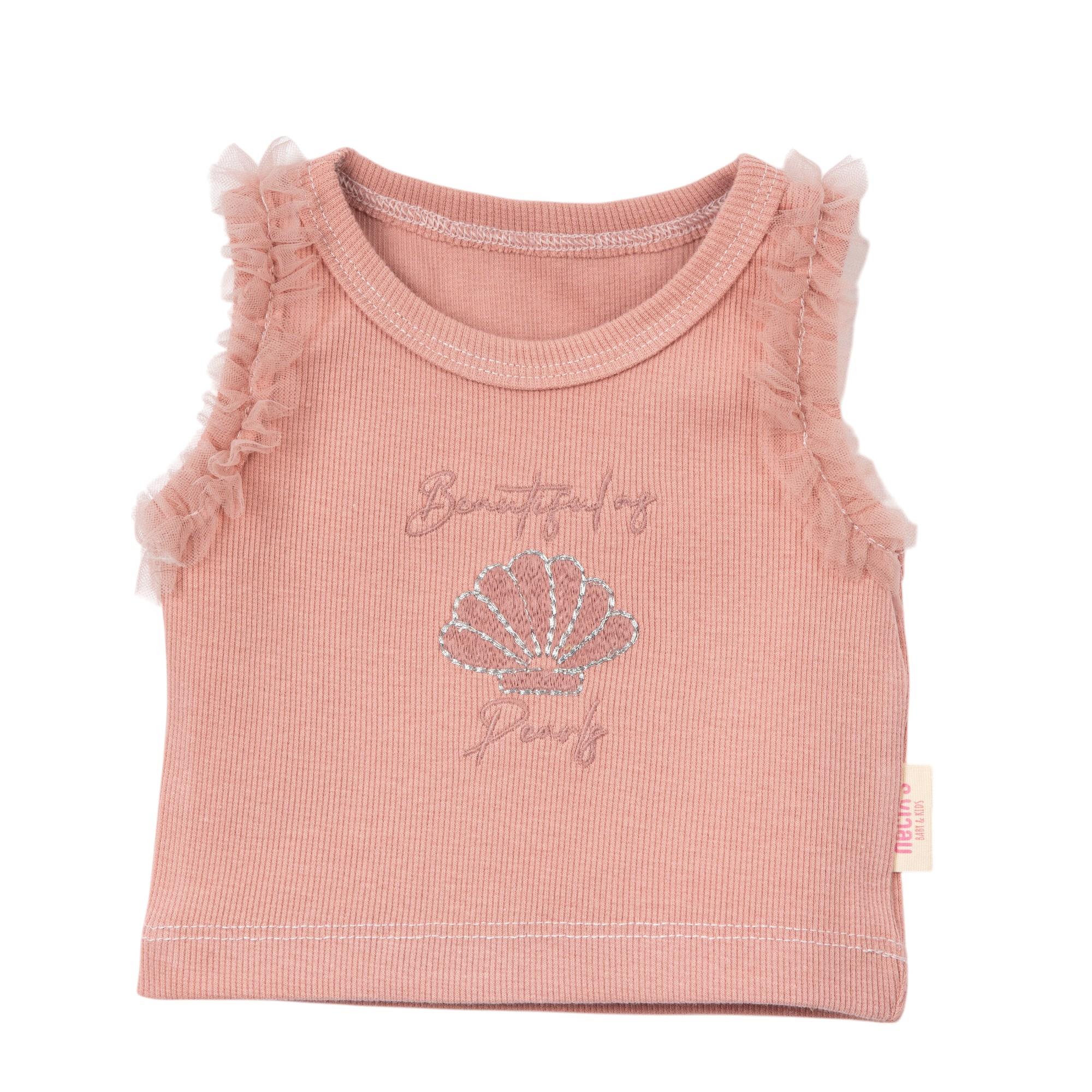 İnci Tütü Etekli Kız Bebek İkili Takım