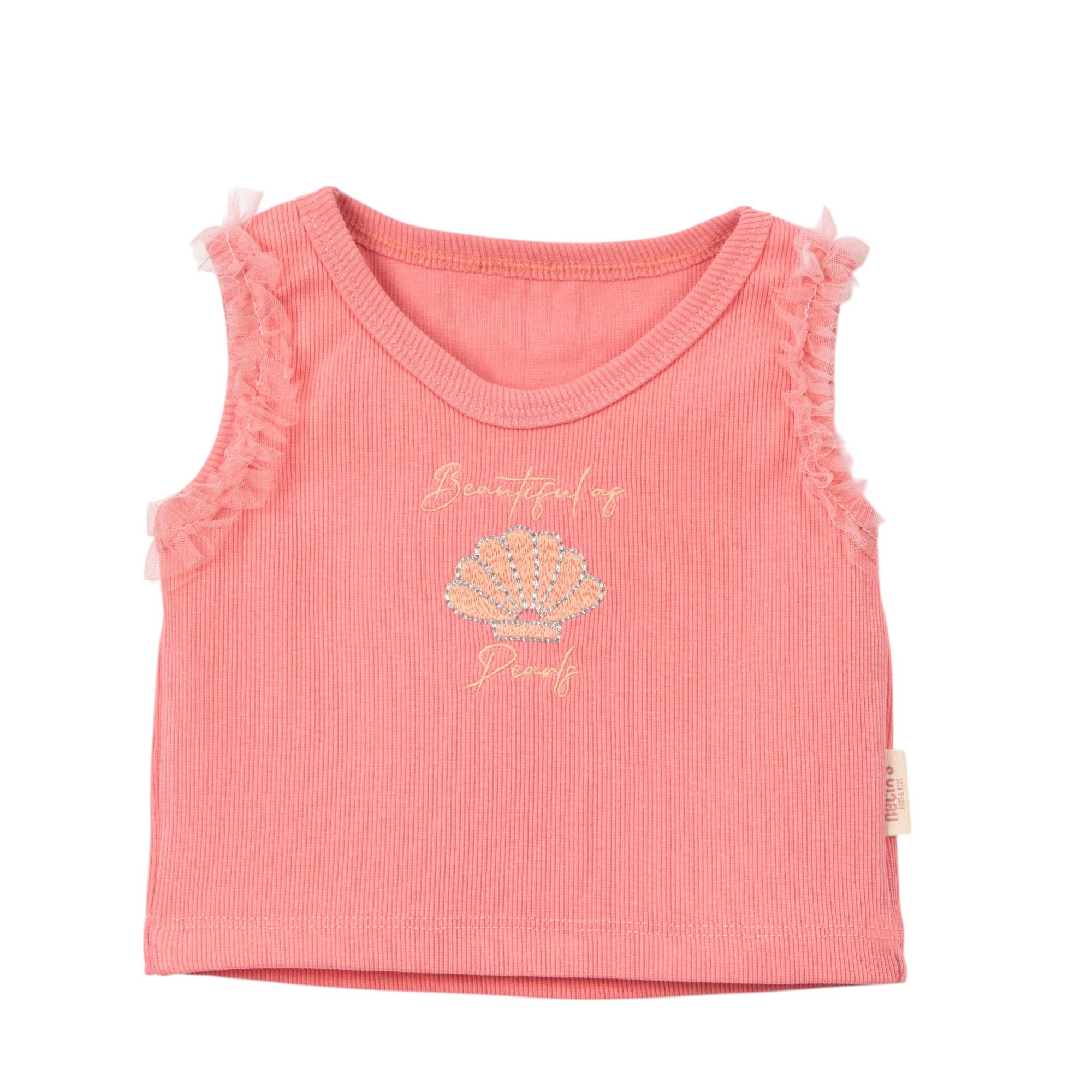 İnci Tütü Etekli Kız Bebek İkili Takım