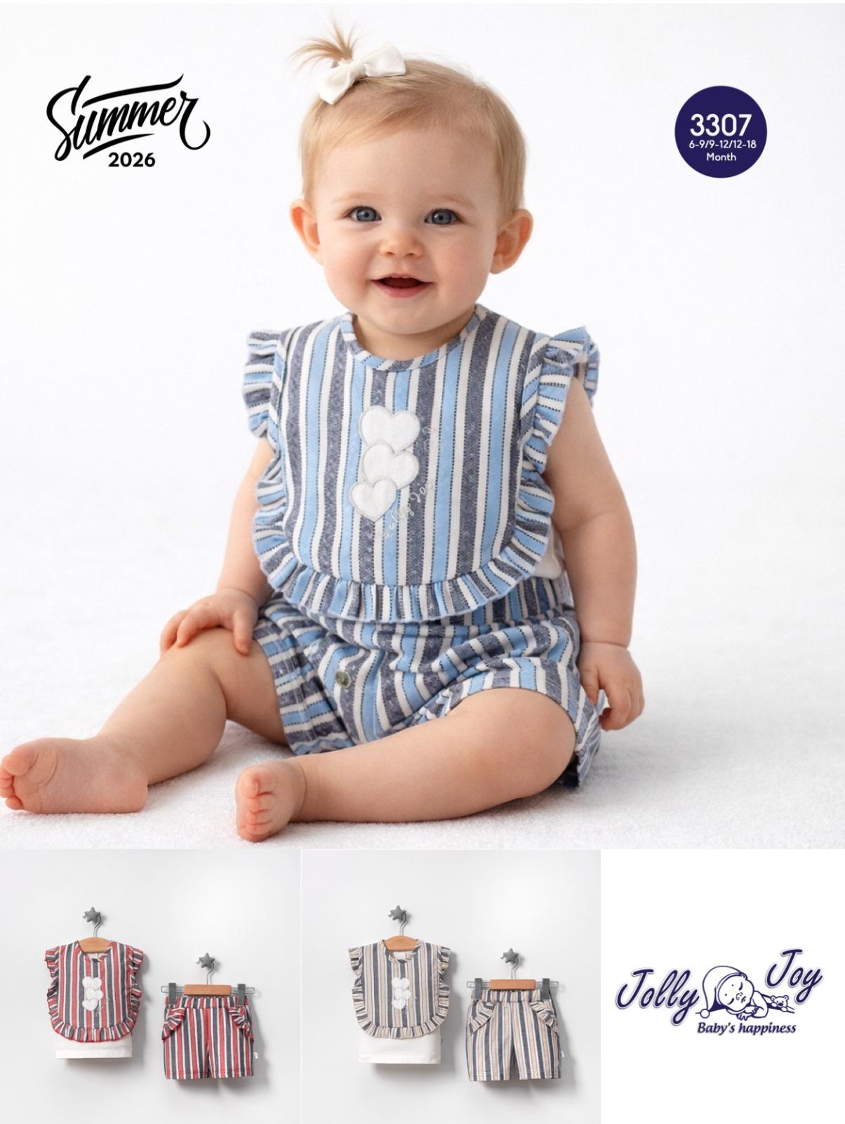 JOLLY JOY ÇİZGİLİ DOKUMALI 2 Lİ TAKIM 6-18 AY