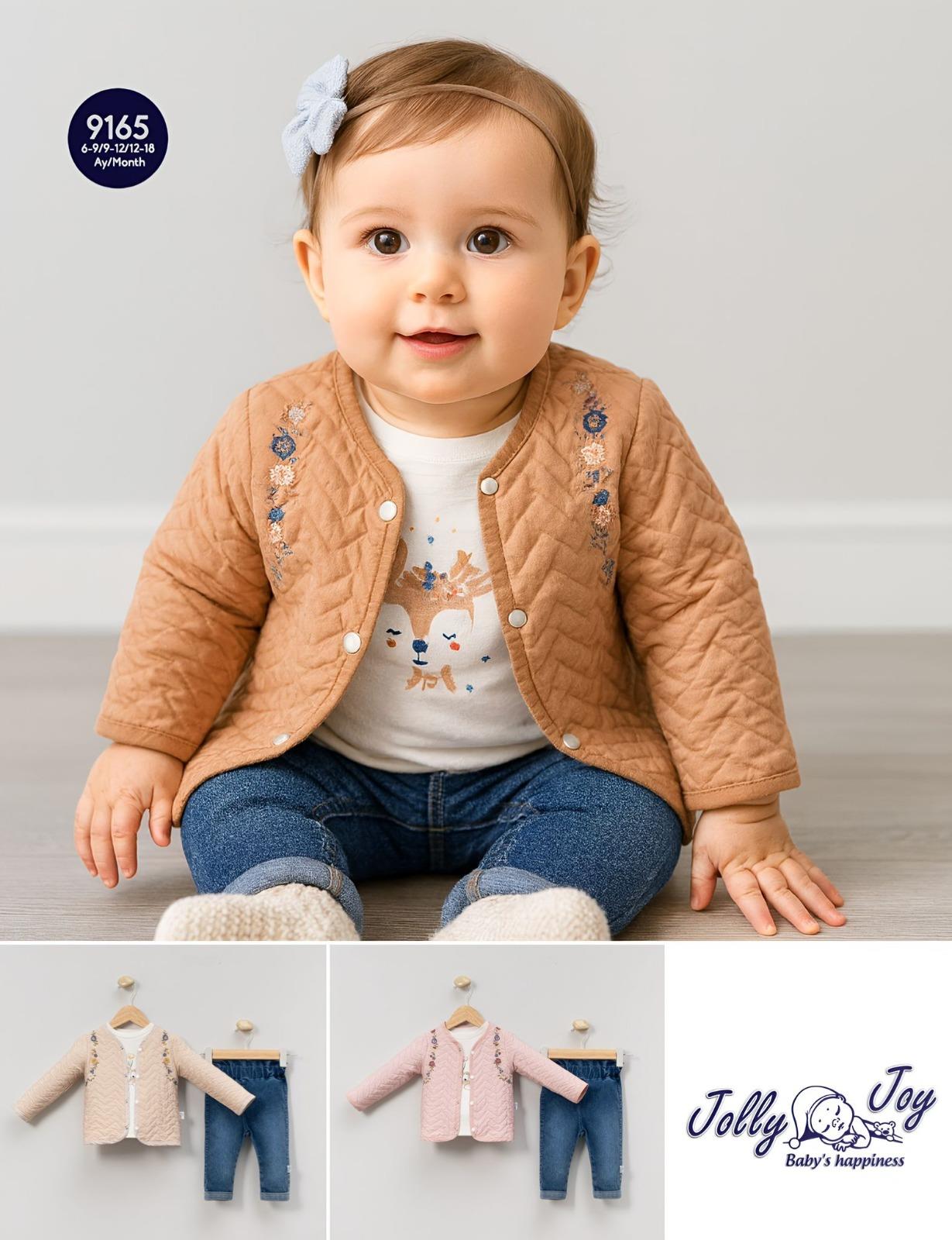 JOLLY JOY KAPİTONE CEKETLİ KIZ 3LÜ TAKIM