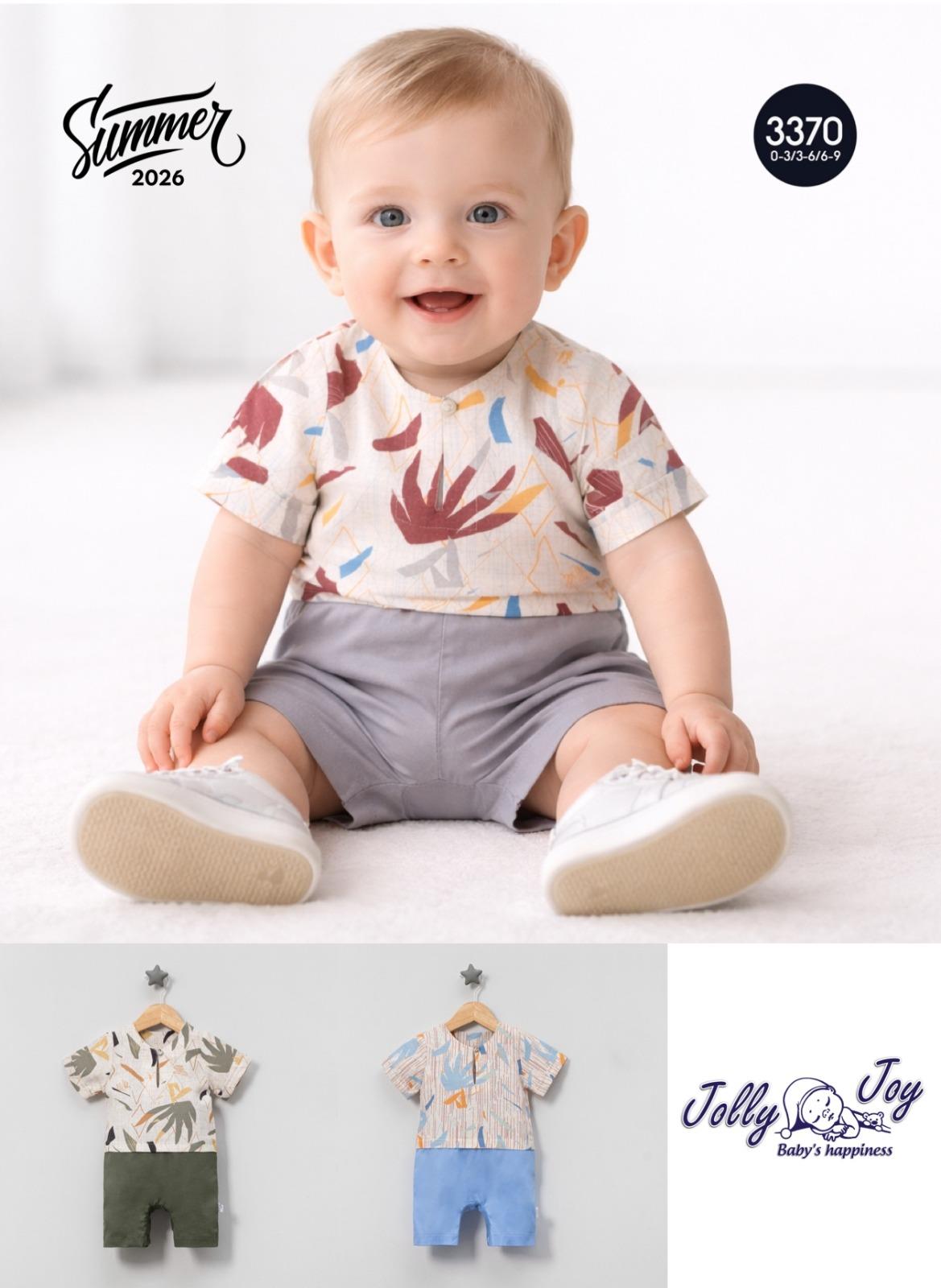 JOLLY JOY PRAMİT DESENLİ ERKEK TULUM 6-18 AY