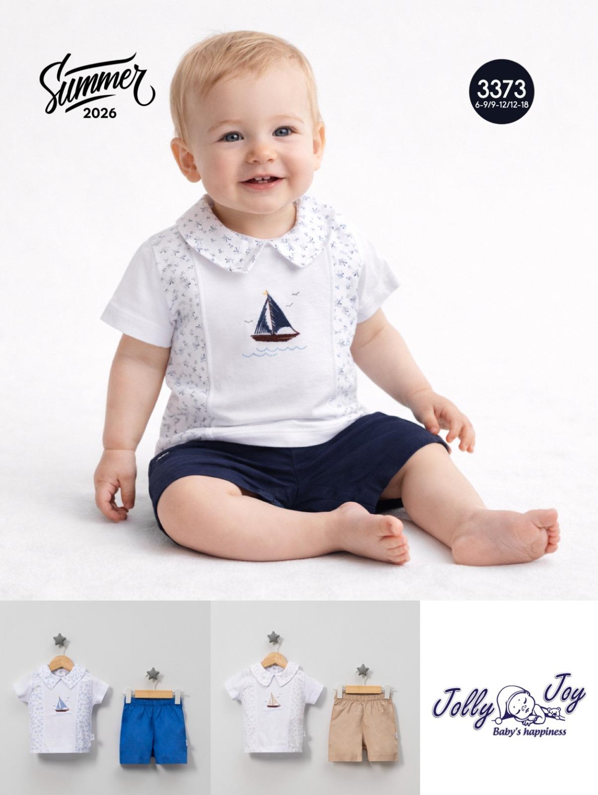 JOLLY JOY TEKNE NAKIŞLI ERKEK 2 Lİ TAKIM 6-18 AY