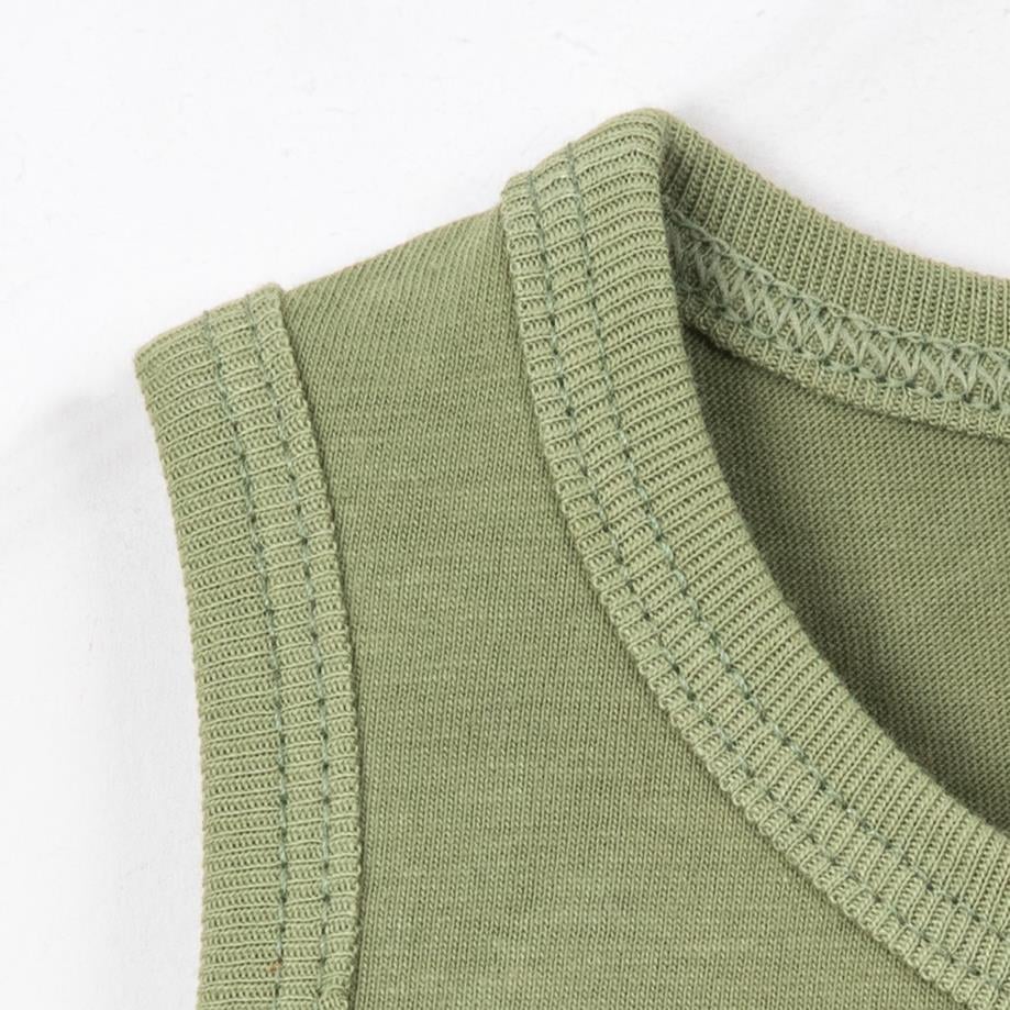 Kalın Askılı Yazlık erkek Bebek Üçlü Tulum