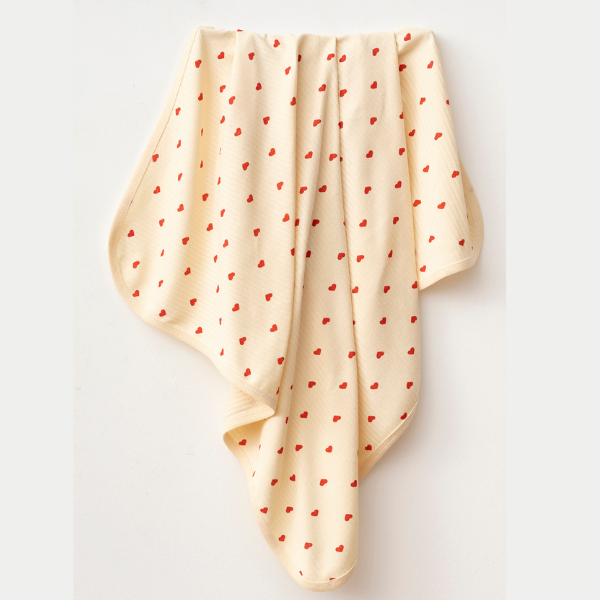 Kalp Baskılı 80*90 cm Battaniye