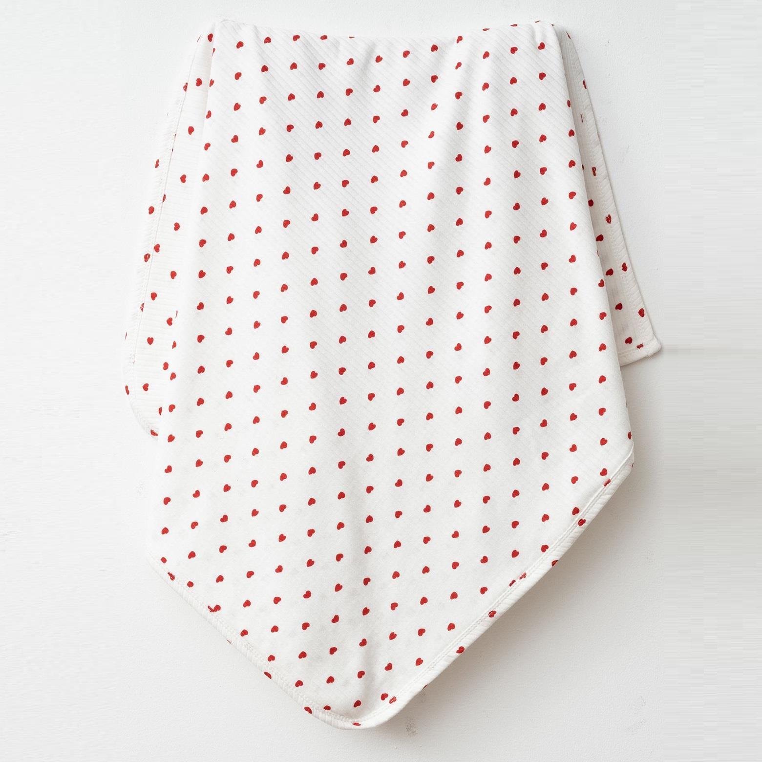 Kalp Desenli Desenli 80*90 cm Battaniye