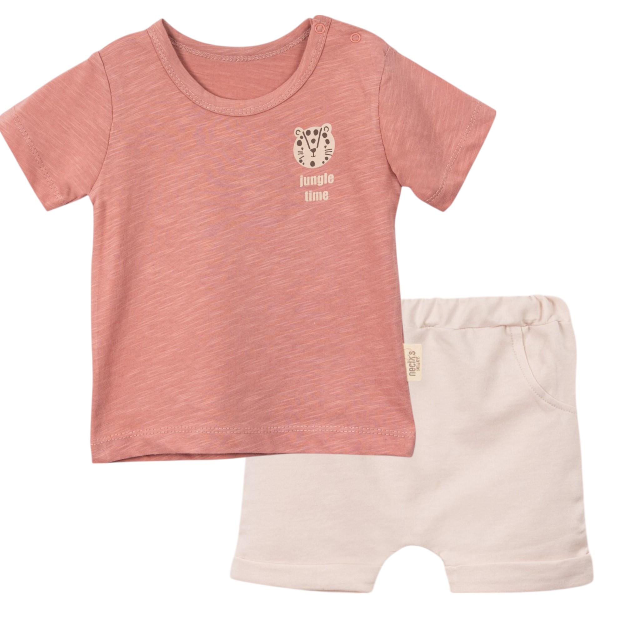 Kaplan Figürlü Erkek Bebek İkili Takım