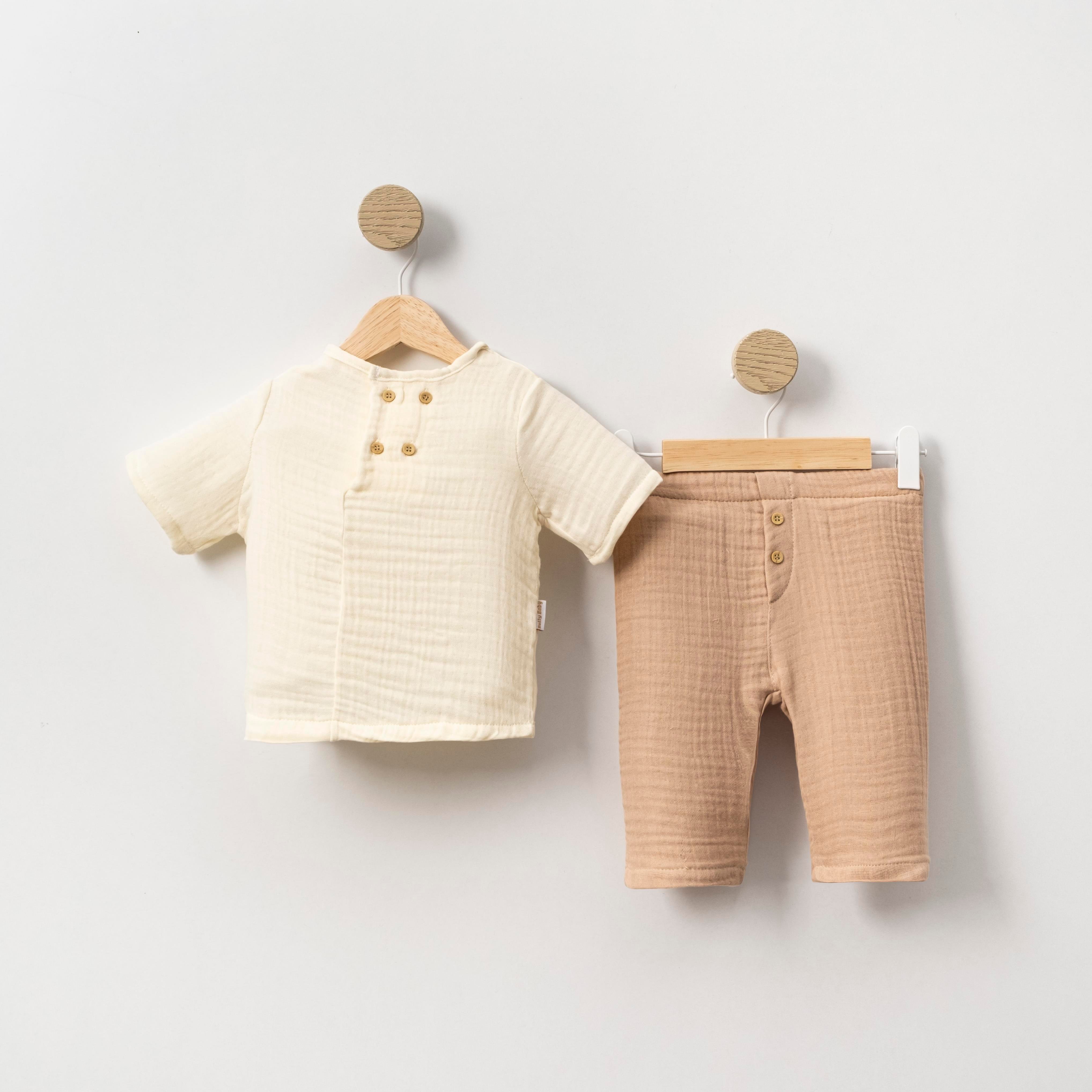 Kaprili Erkek Bebek Müslin Takım