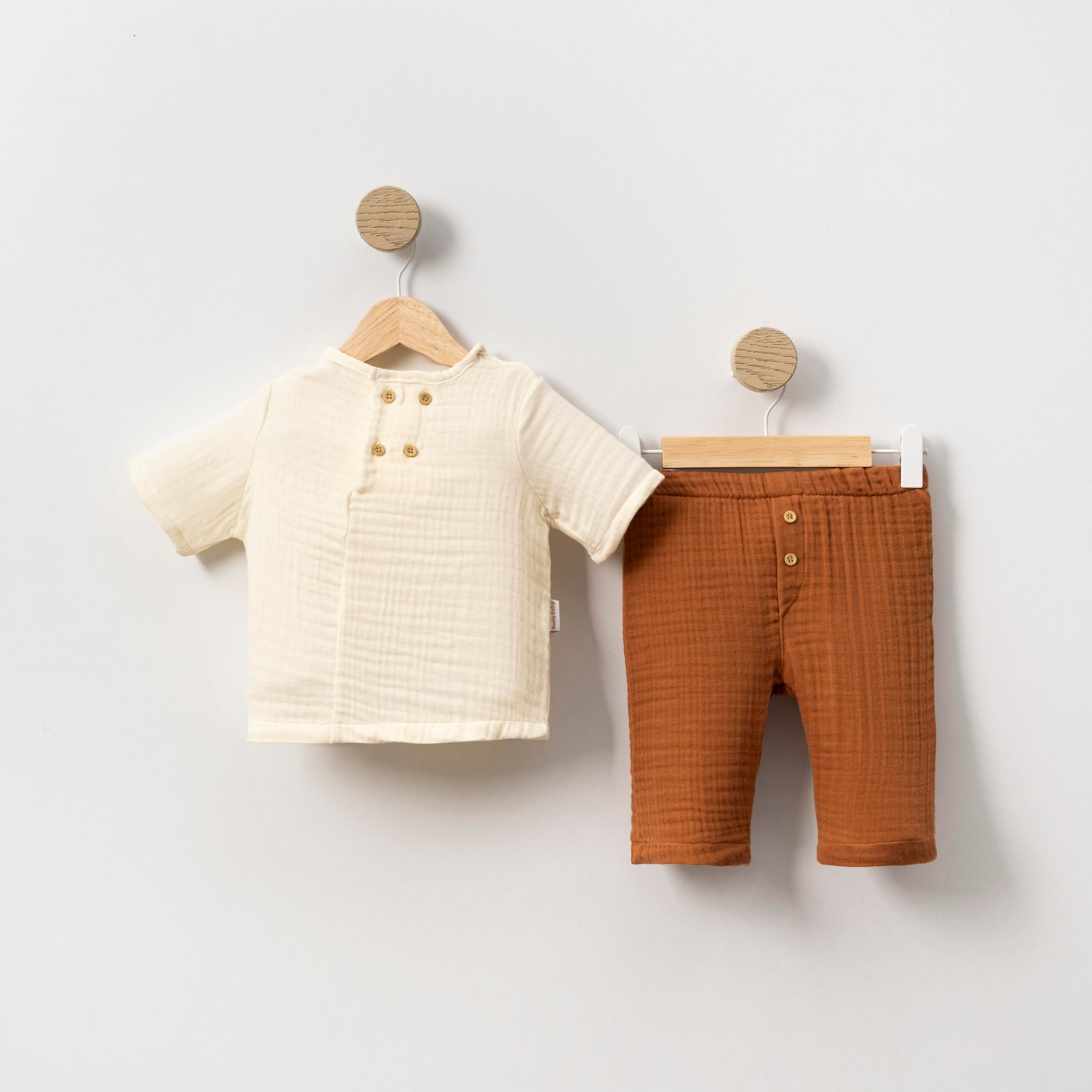 Kaprili Erkek Bebek Müslin Takım