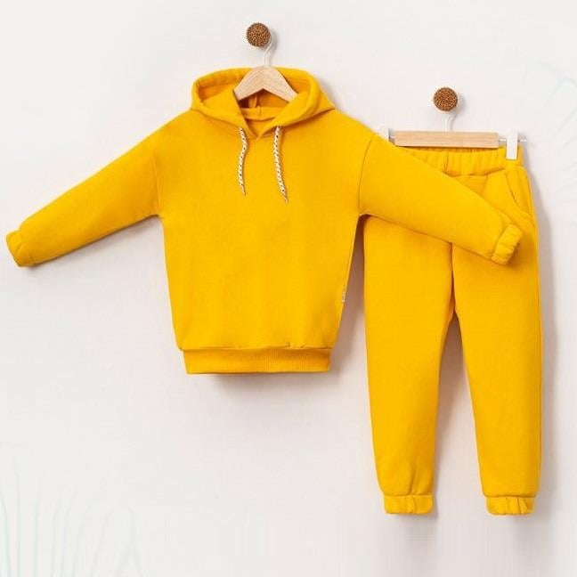 Kapüşonlu Erkek Çocuk Sweatshirt İkili Takım