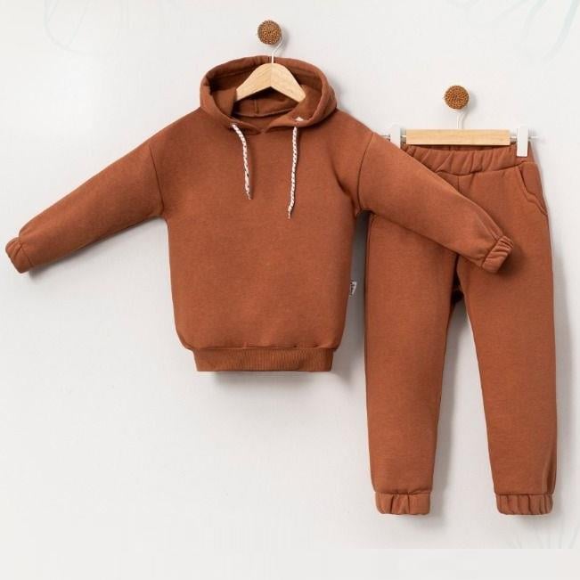 Kapüşonlu Erkek Çocuk Sweatshirt İkili Takım